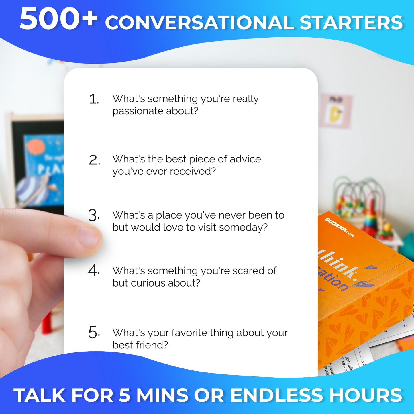 QUOKKA Conversation Cards Game - Christian Couples Edition | Original Version | Religious Gift | Relationship Connection - Great Board Game for Married Husband & Wife