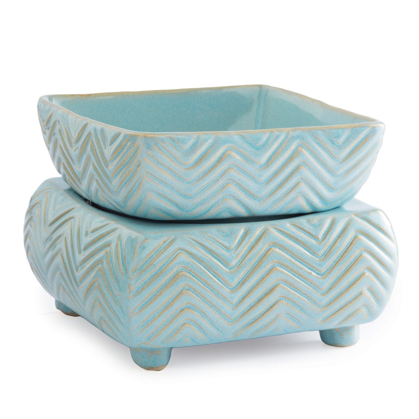 Candle Warmers Etc 2-In-1 Candle and Fragrance Wax Melt Warmer For Warming Scented Candles or Wax Melts and Tarts With To Freshen Room, Slate