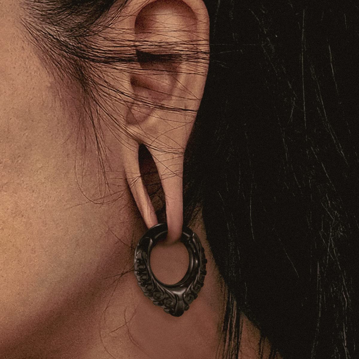 Ear Hanger Weights for Stretched Ear Lobe Stainless Steel Ear Gauges 2g(6mm) Ear Plugs Tunnels Body Piercing Jewelry Kit