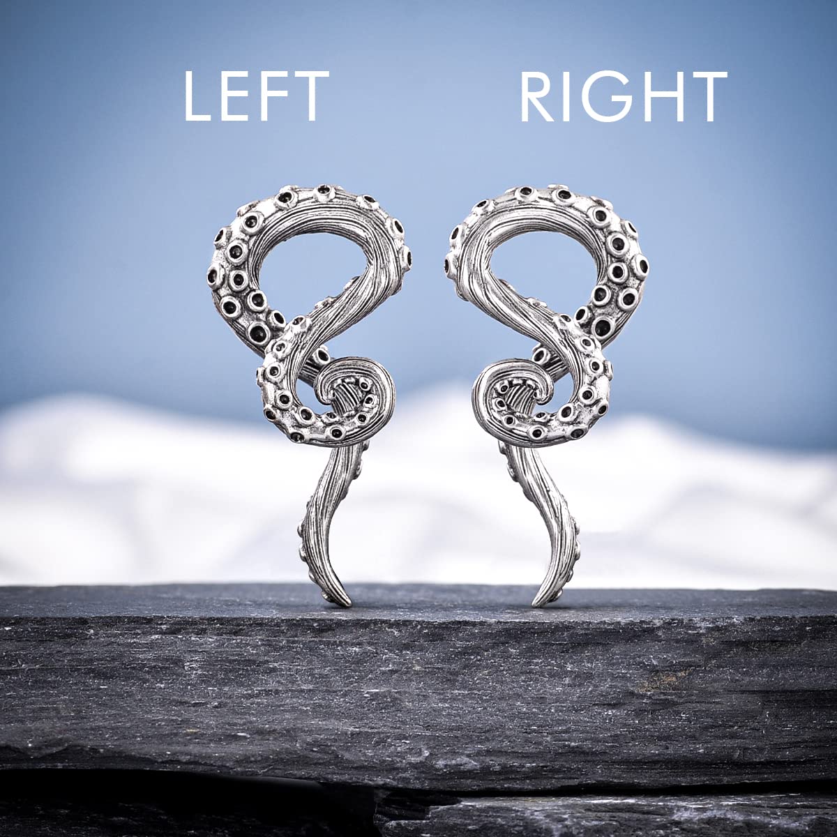 2PCS 2G Ear Sprial Tapers Plug Gauges Brass Ear Stretcher Hangers 6mm Gothic Ear Tunnels Expander Piercing Jewelry