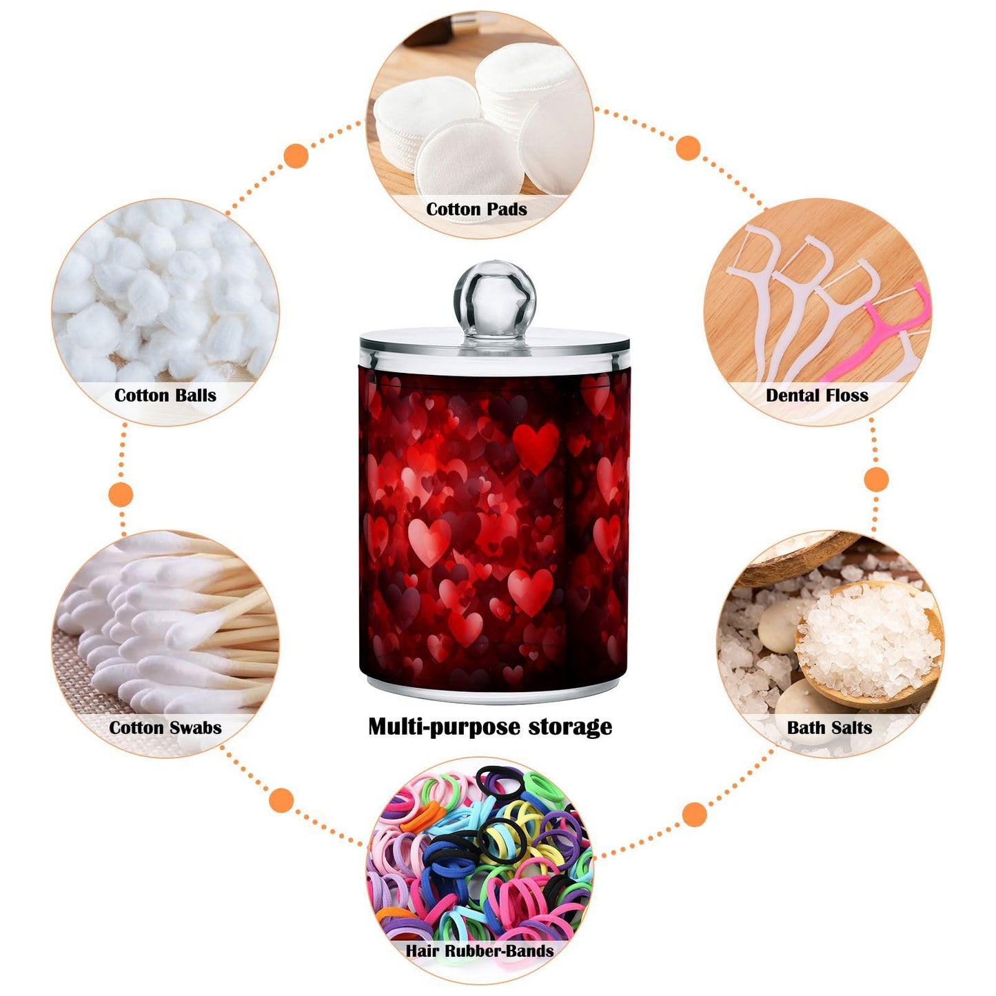 Halloween Skull 2PC Airtight Transparent Plastic Storage Jar, Food Storage Container Glass, Can Store Candy, Salt, Coffee Beans, With lid, Easy To Use