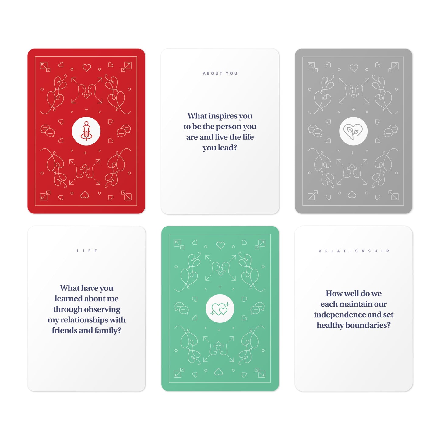 BestSelf Intimacy Deck Expansion Pack, 50 Conversation Starters, Meaningful Couples Game. Perfect Valentine Day Card Games for Couples, Couples Card Games