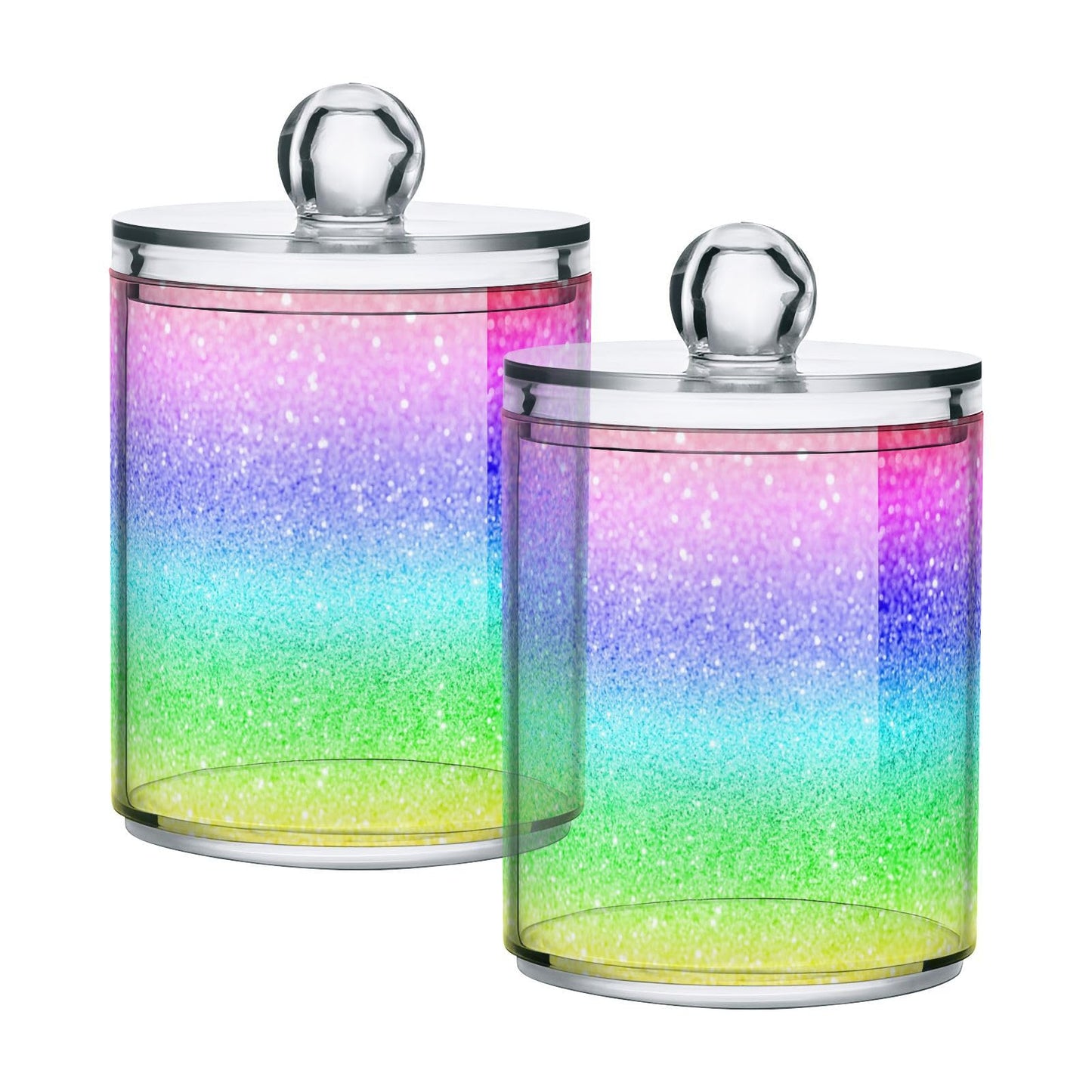 Halloween Skull 2PC Airtight Transparent Plastic Storage Jar, Food Storage Container Glass, Can Store Candy, Salt, Coffee Beans, With lid, Easy To Use