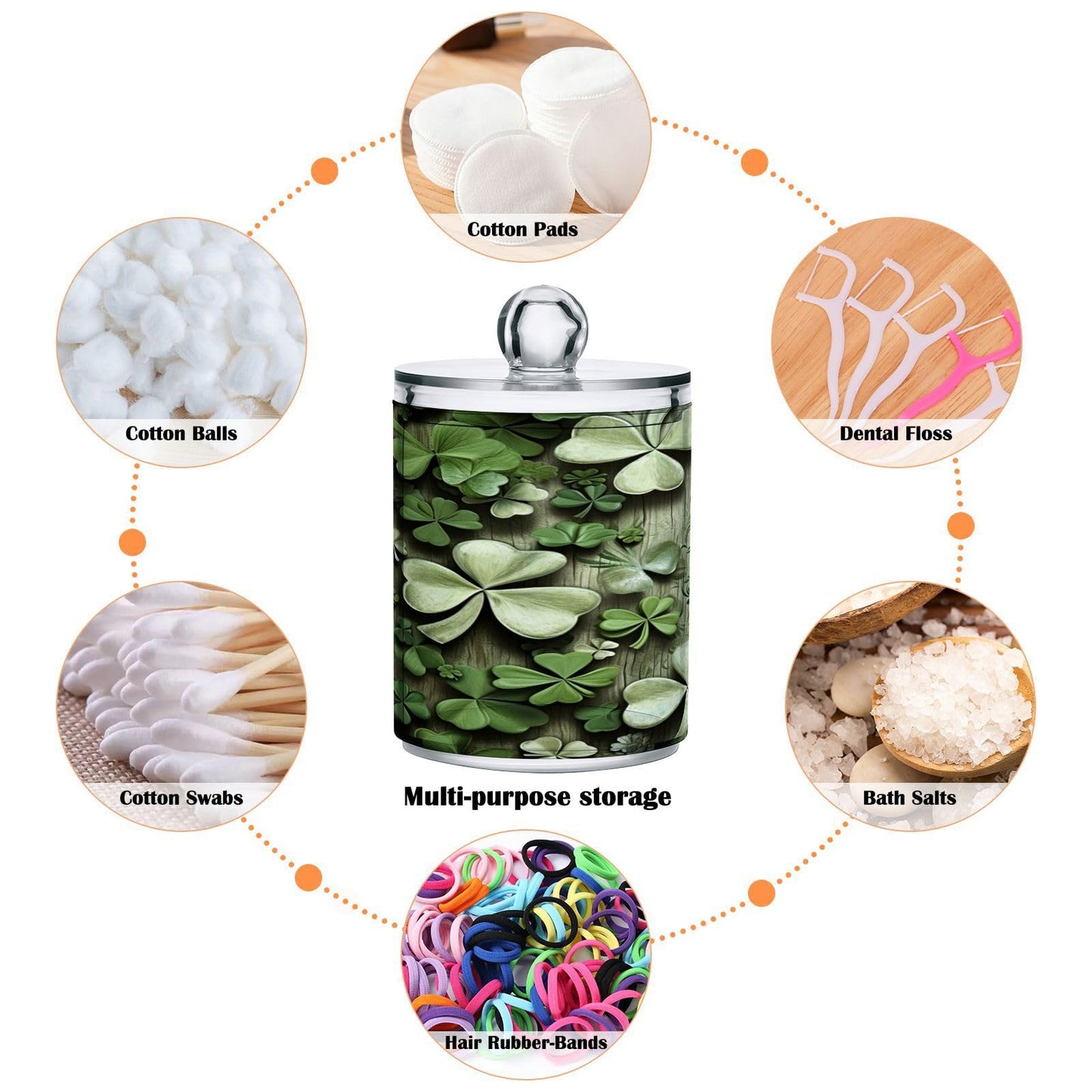 Halloween Skull 2PC Airtight Transparent Plastic Storage Jar, Food Storage Container Glass, Can Store Candy, Salt, Coffee Beans, With lid, Easy To Use