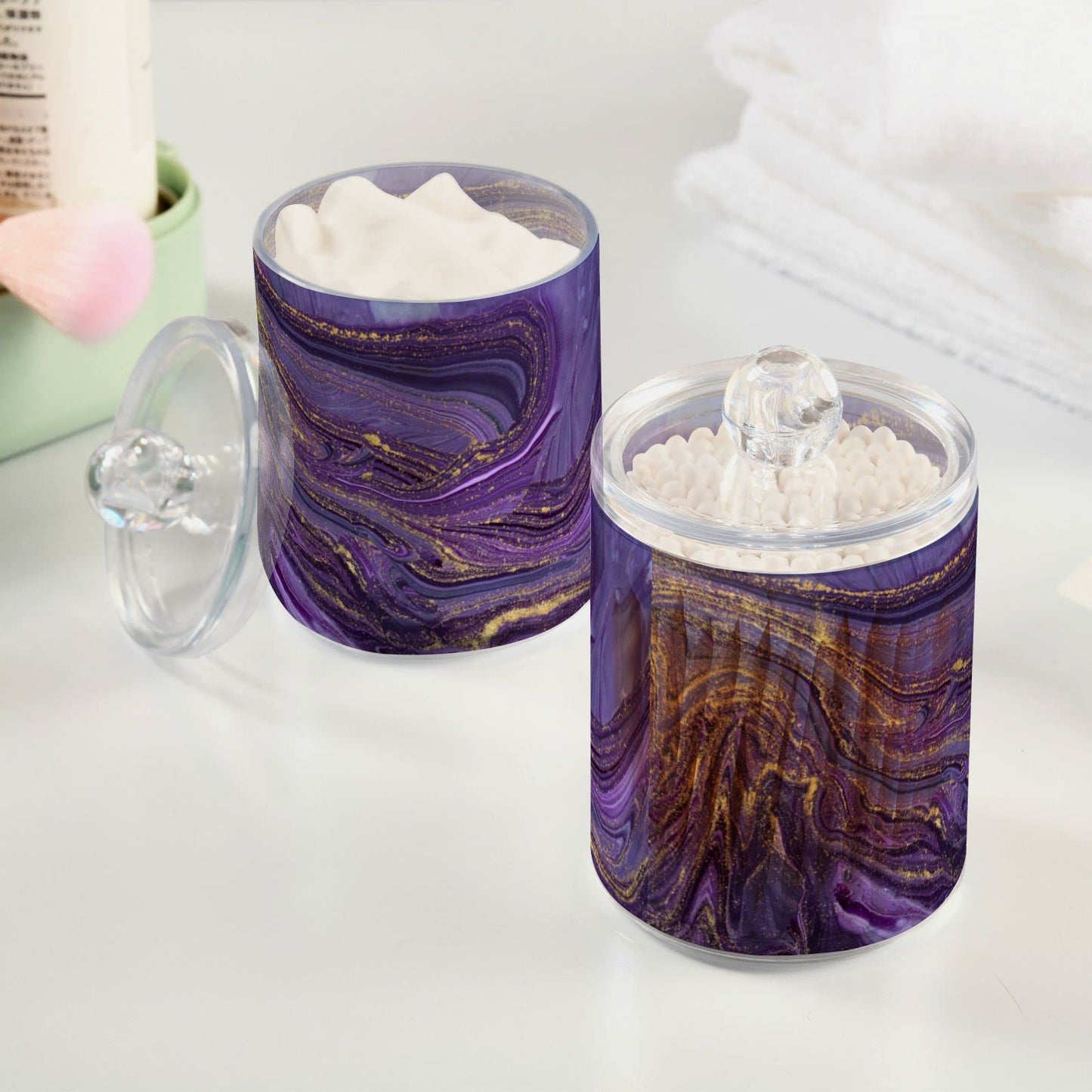 Halloween Skull 2PC Airtight Transparent Plastic Storage Jar, Food Storage Container Glass, Can Store Candy, Salt, Coffee Beans, With lid, Easy To Use