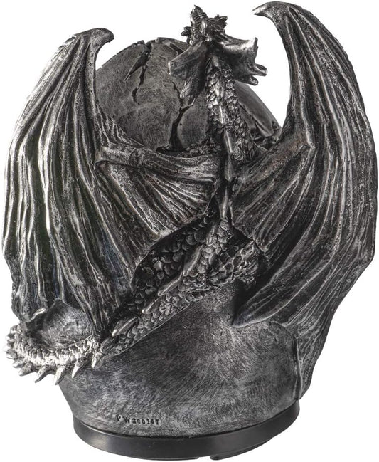 Pacific Giftware Mystical Dragon Egg Shape Aroma Diffusers for Essential Oils 4 Timer Color Changing LED Night Light Auto Off Gothic Fantasy Home Decor