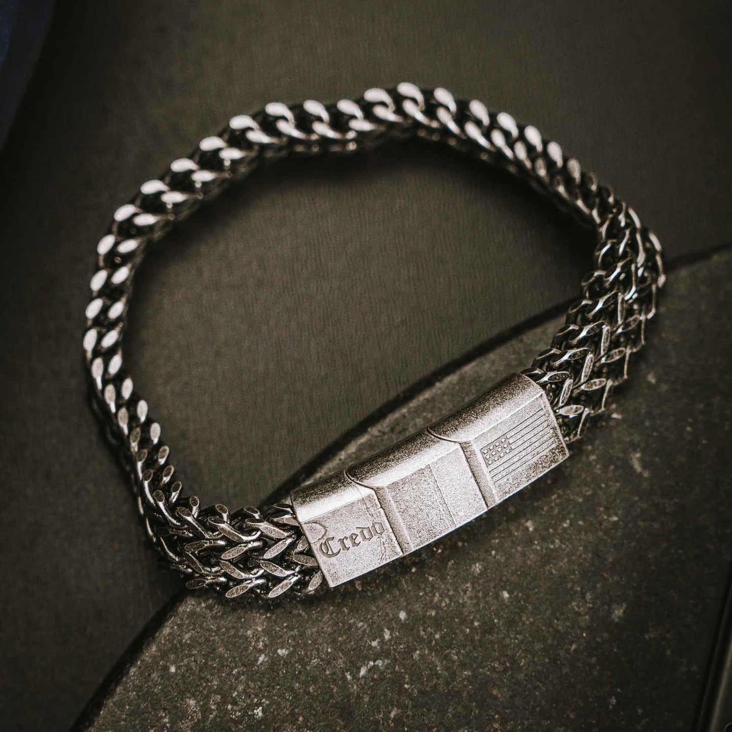 iHeartDogs Hero Company Link Bracelet for Men Helps Pair Military Veterans with a Companion Dog