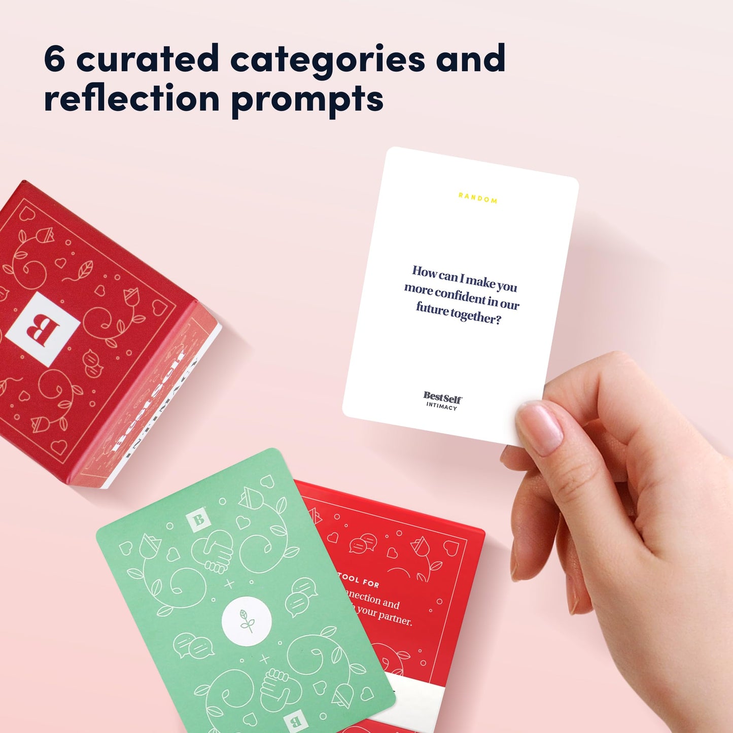BestSelf Intimacy Deck Expansion Pack, 50 Conversation Starters, Meaningful Couples Game. Perfect Valentine Day Card Games for Couples, Couples Card Games