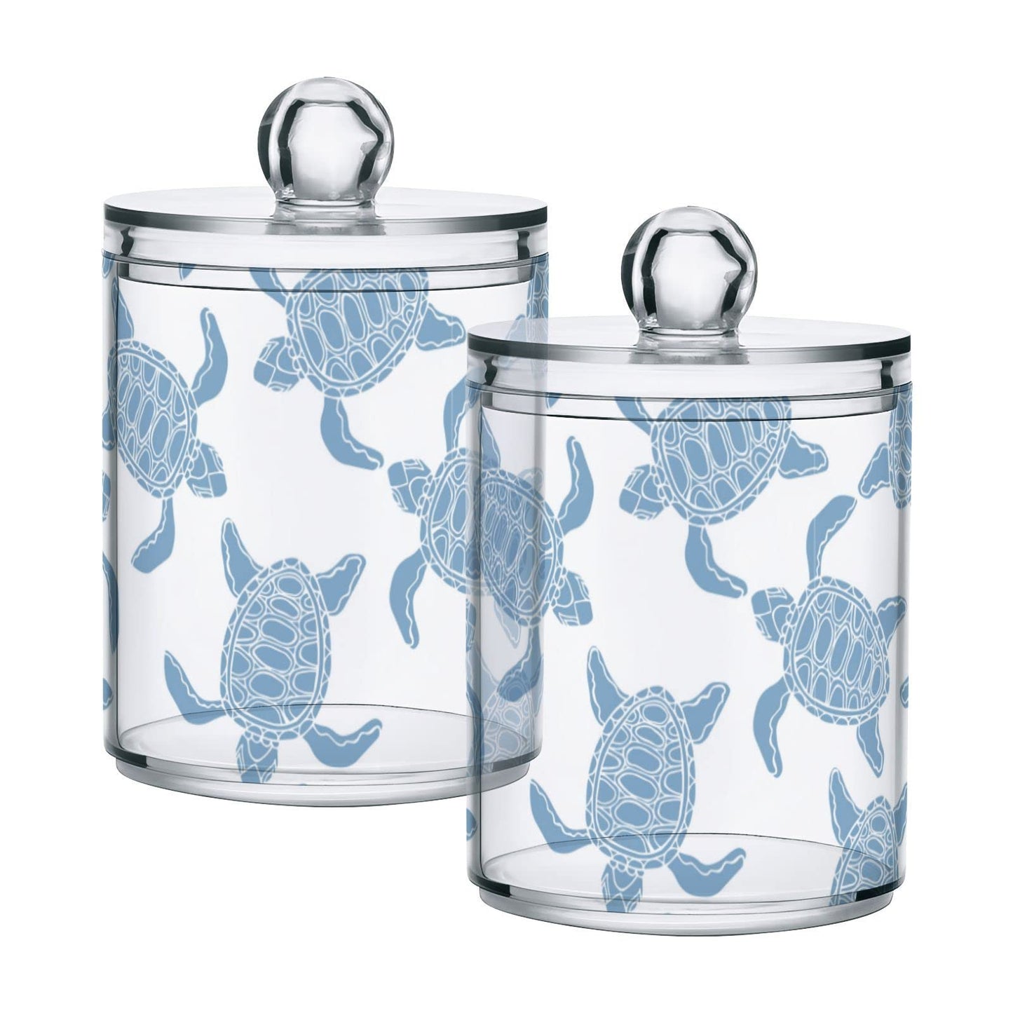 Halloween Skull 2PC Airtight Transparent Plastic Storage Jar, Food Storage Container Glass, Can Store Candy, Salt, Coffee Beans, With lid, Easy To Use