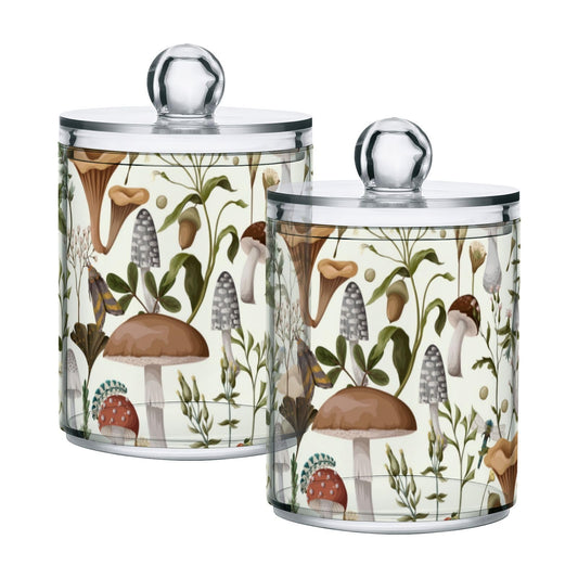 Halloween Skull 2PC Airtight Transparent Plastic Storage Jar, Food Storage Container Glass, Can Store Candy, Salt, Coffee Beans, With lid, Easy To Use