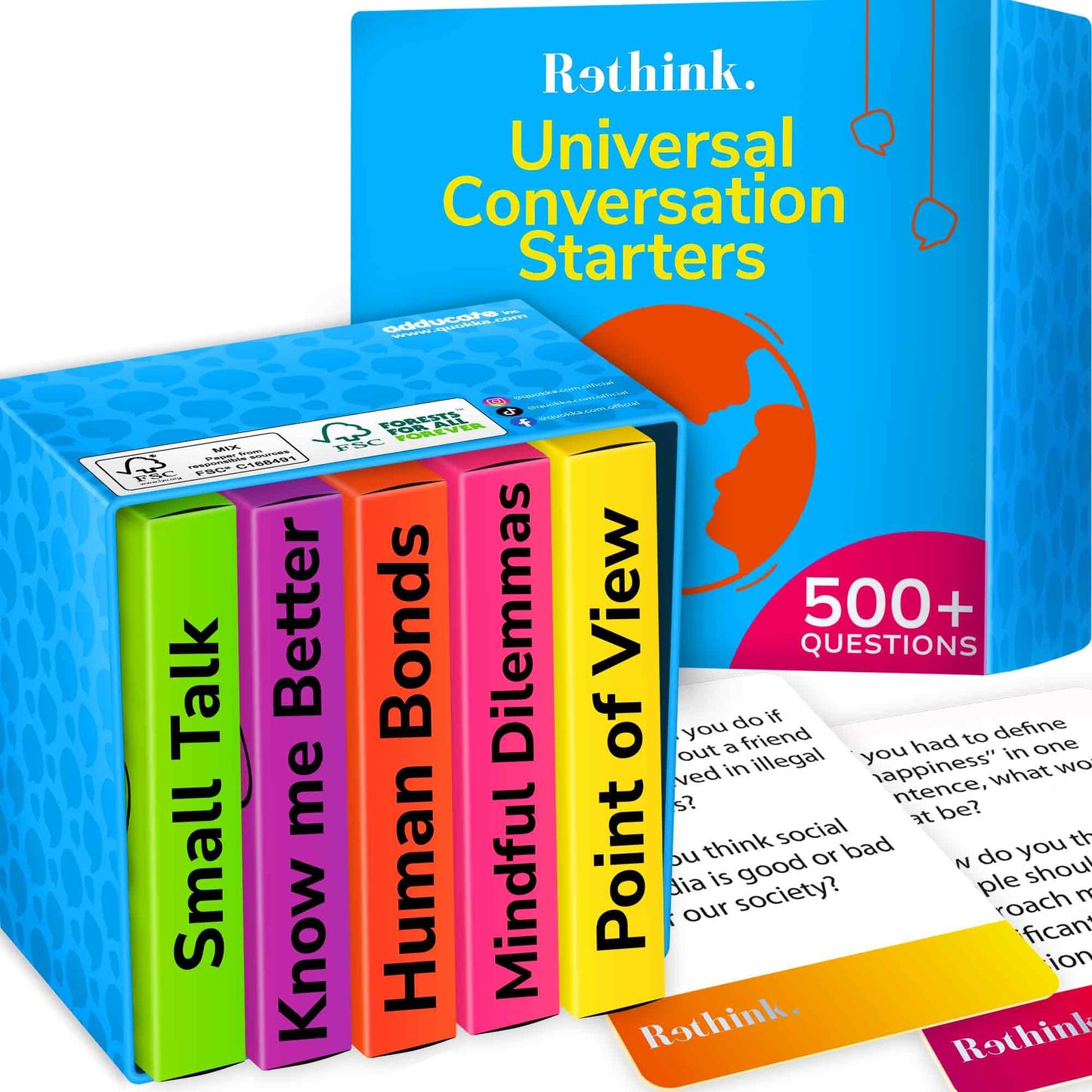 QUOKKA Conversation Cards Game - Christian Couples Edition | Original Version | Religious Gift | Relationship Connection - Great Board Game for Married Husband & Wife