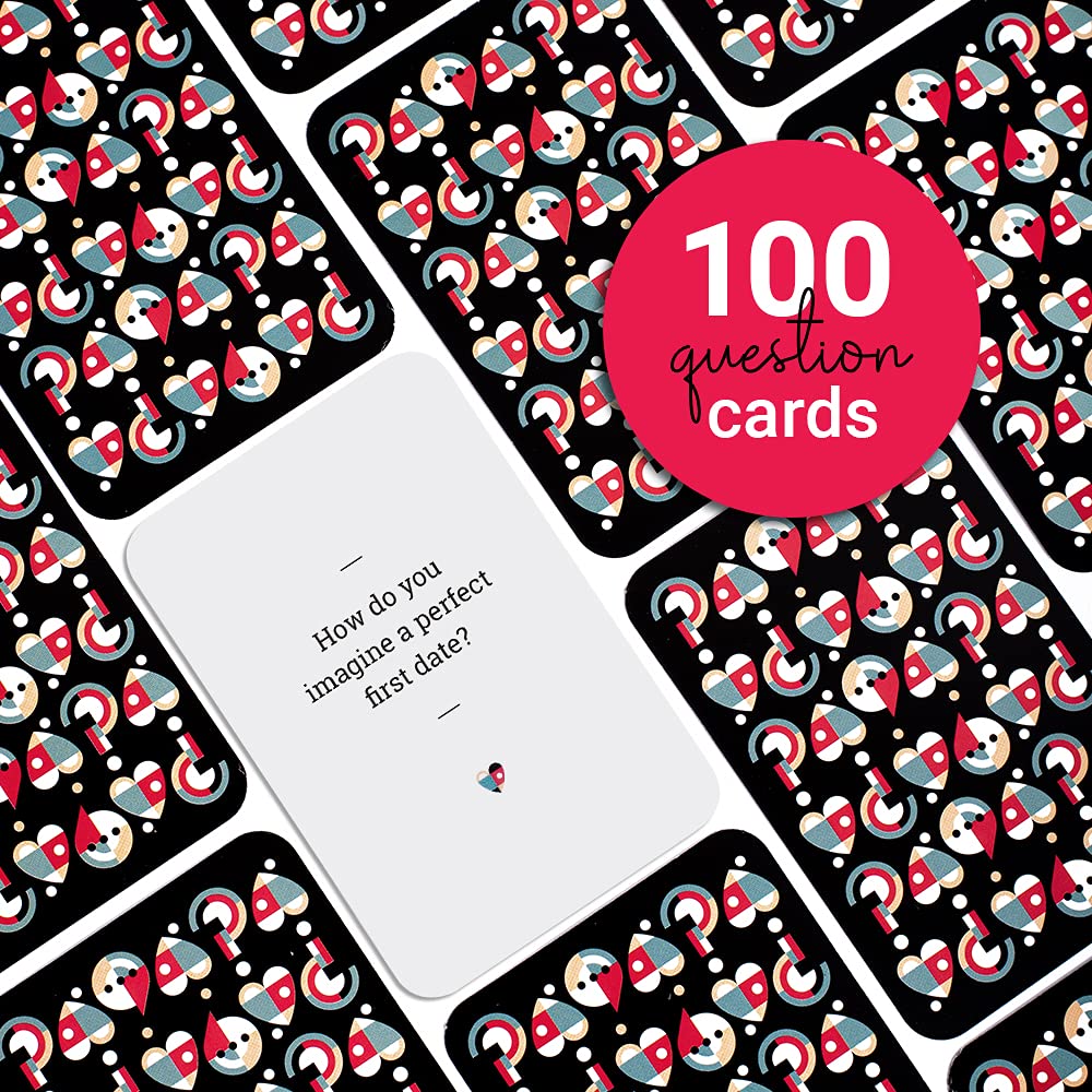 Card Game for Couples - Connecting and Revealing Questions to Ignite A Deeper Relationship - Perfect for Anniversary, Date Night & More (100 Cards)