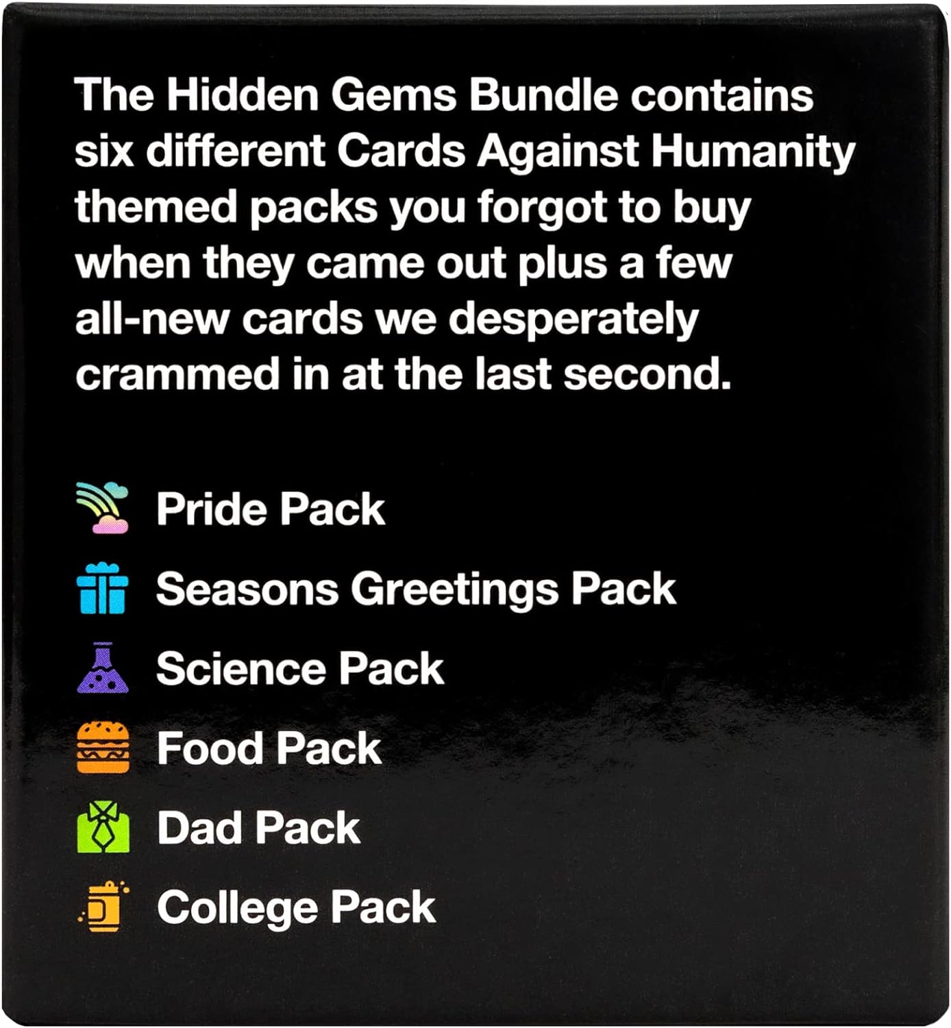 Cards Against Humanity: Hidden Gems Bundle • 6 cool themed packs + 10 all-new cards