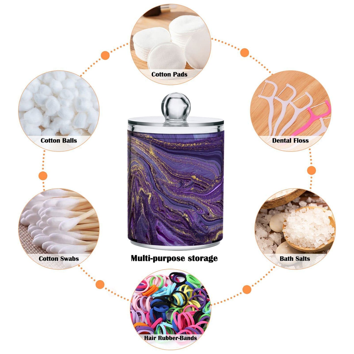 Halloween Skull 2PC Airtight Transparent Plastic Storage Jar, Food Storage Container Glass, Can Store Candy, Salt, Coffee Beans, With lid, Easy To Use