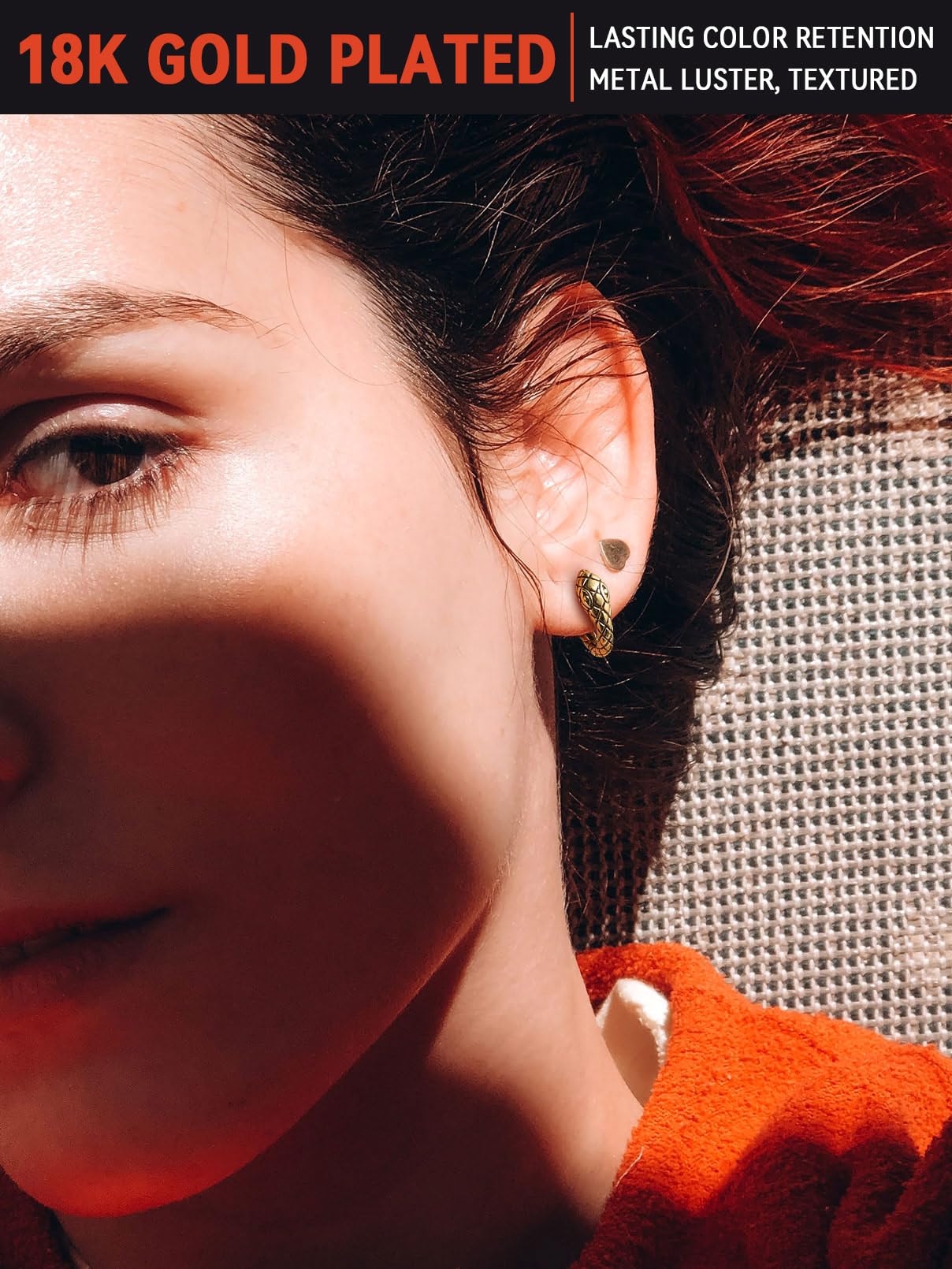 FaithHeart Dragon/Dinosaur/Snake Hoop Earrings for Men, Sturdy Stainless Steel Punk Biker Animals Hypoallergenic Jewelry, Gift Box