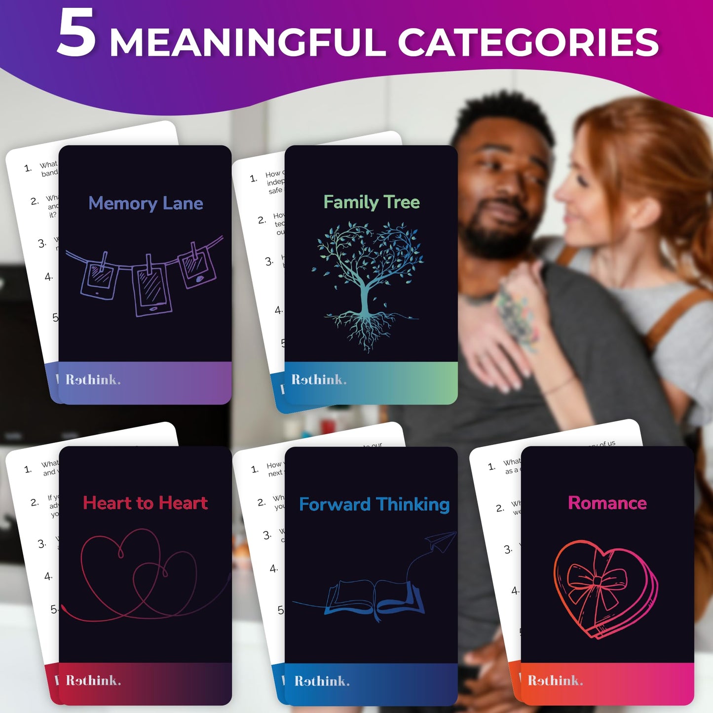 QUOKKA Conversation Cards Game - Christian Couples Edition | Original Version | Religious Gift | Relationship Connection - Great Board Game for Married Husband & Wife