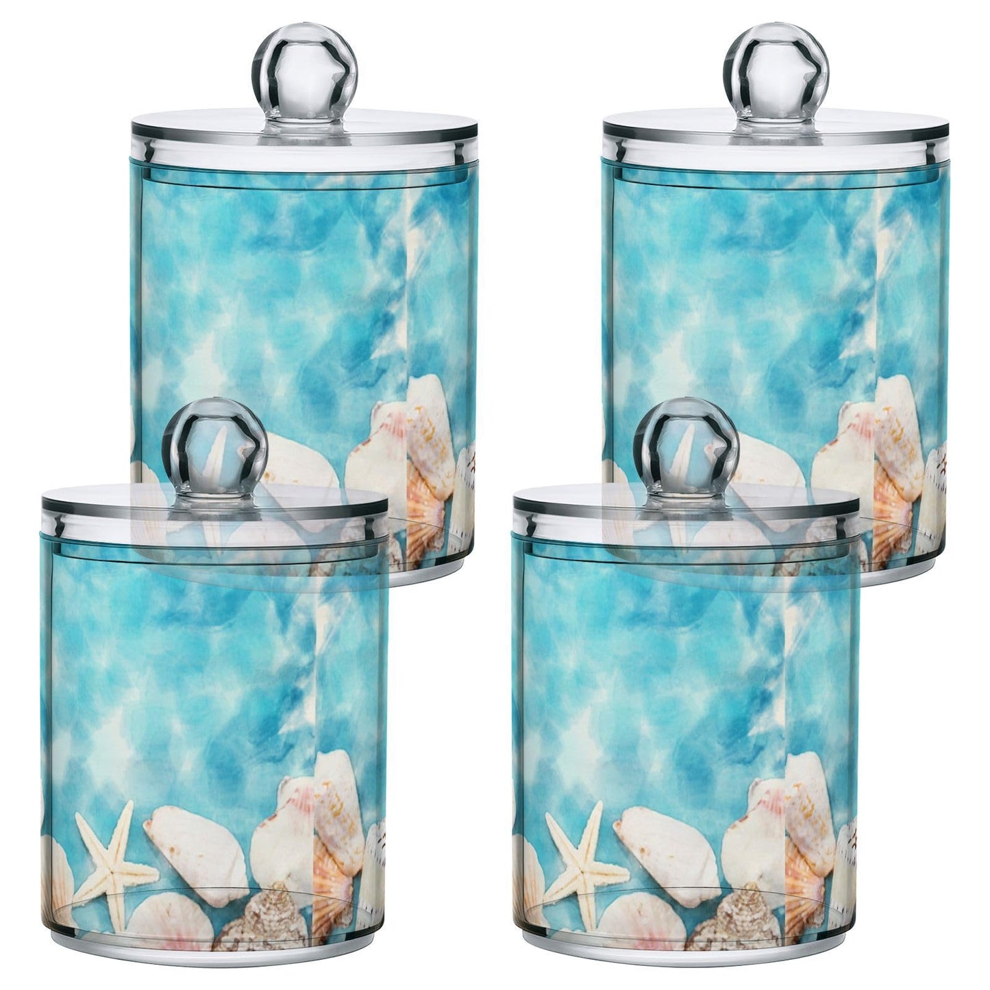 Halloween Skull 2PC Airtight Transparent Plastic Storage Jar, Food Storage Container Glass, Can Store Candy, Salt, Coffee Beans, With lid, Easy To Use