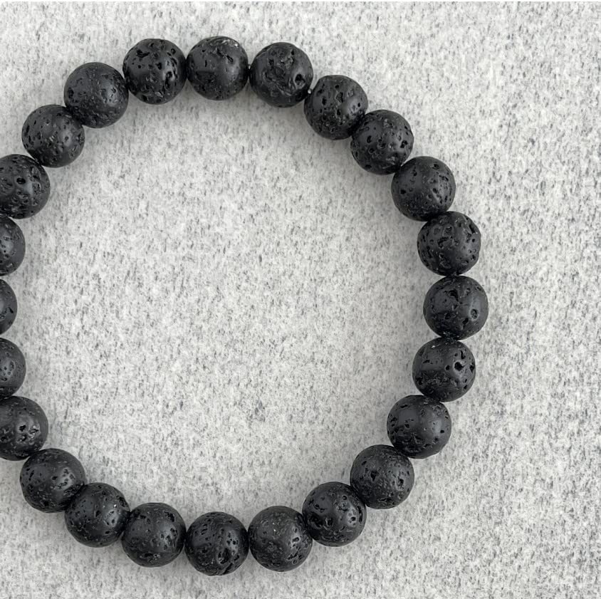 Black Obsidian Hematite Triple Protection Bracelet 10MM beads Set, Blue Tiger Eye Beads Bracelets, Lava Stone bracelets for Men Women