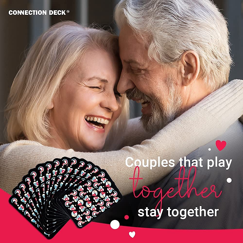 Card Game for Couples - Connecting and Revealing Questions to Ignite A Deeper Relationship - Perfect for Anniversary, Date Night & More (100 Cards)