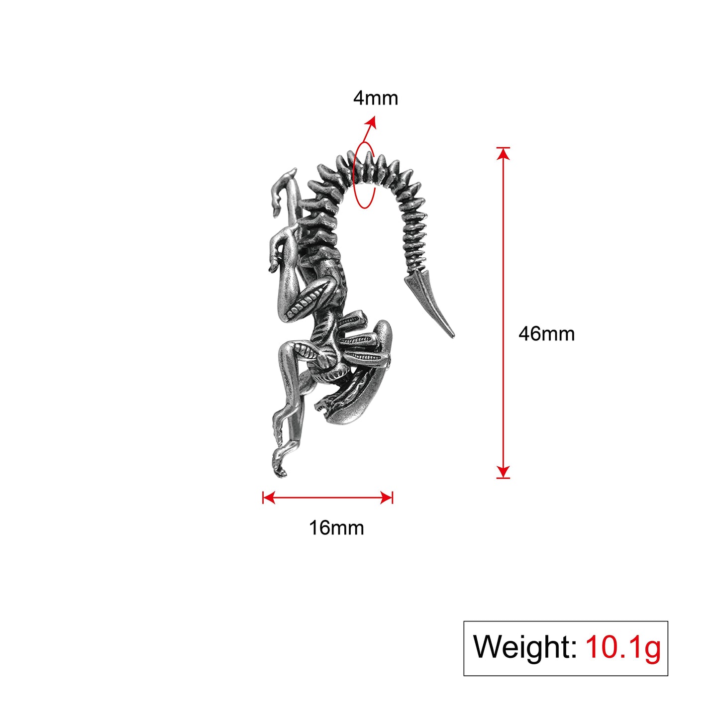 1 Pair Ear Hanger Weights For Stretched Ears 6g 4mm Dangle Gauges Expander Plug Tunnels Piercing Earrings