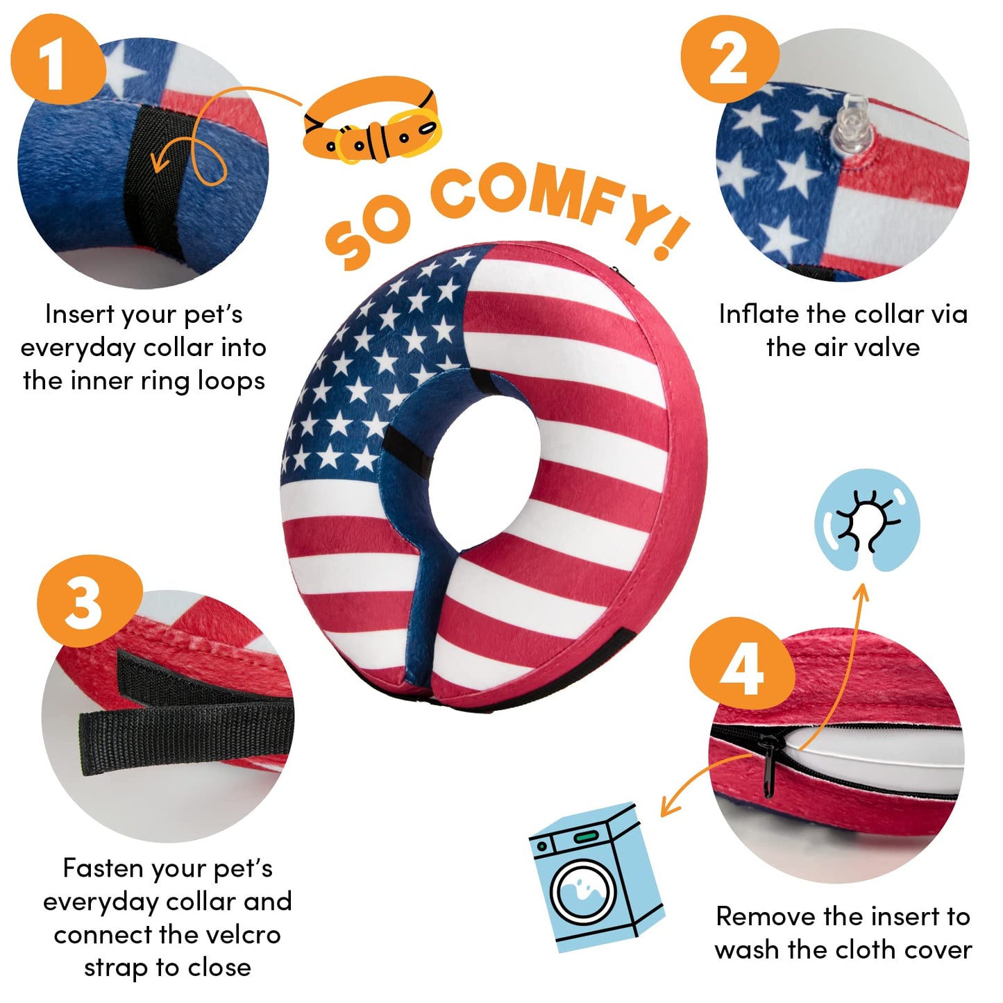 BENCMATE Protective Inflatable Collar for Dogs and Cats - Soft Pet Recovery Collar Does Not Block Vision E-Collar (X-Large, Blue)