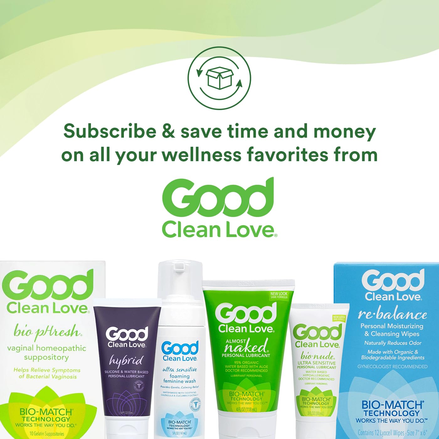 Good Clean Love Almost Naked Organic Water-Based Lube, Personal Lubricant with Aloe Vera, Safe for Adult Toys & Condoms, pH-Balanced, Intimate Wellness Gel for Men & Women, 4 Oz (Packaging May Vary)