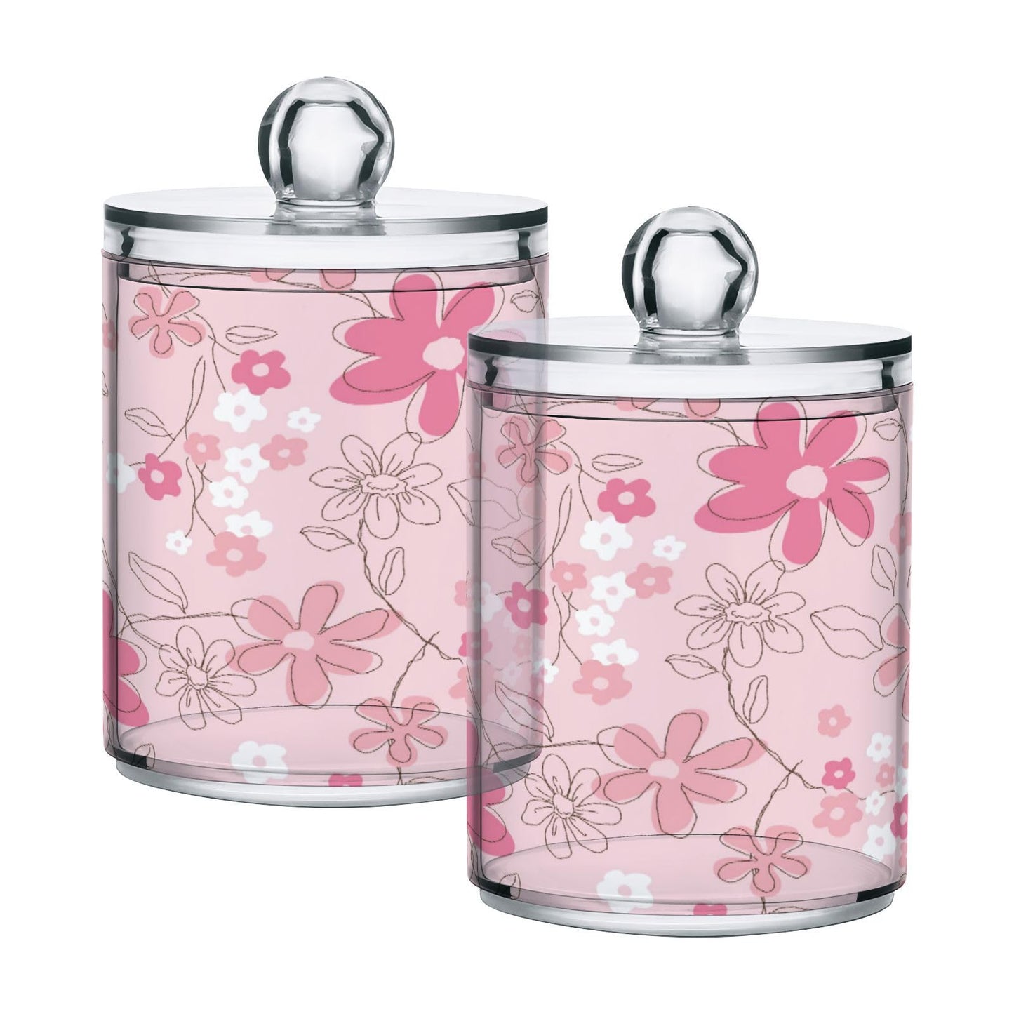 Halloween Skull 2PC Airtight Transparent Plastic Storage Jar, Food Storage Container Glass, Can Store Candy, Salt, Coffee Beans, With lid, Easy To Use