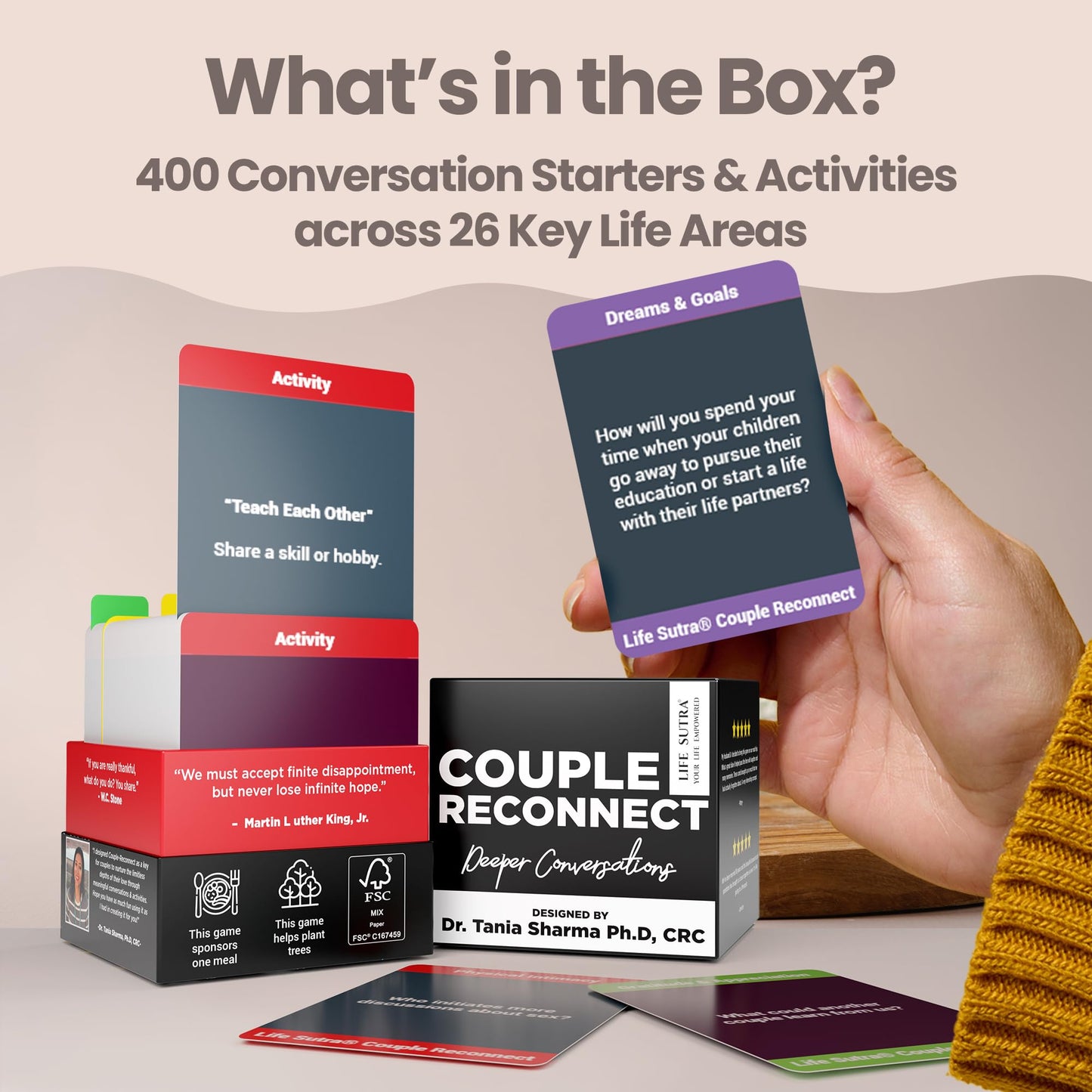 Couples Games for Married Couples - Fun Stay-at-Home Date Night, Romantic Gift for Anniversaries, Birthdays, Wife, Husband - Age 30+, 2 Players (Newlyweds - 400 Cards)