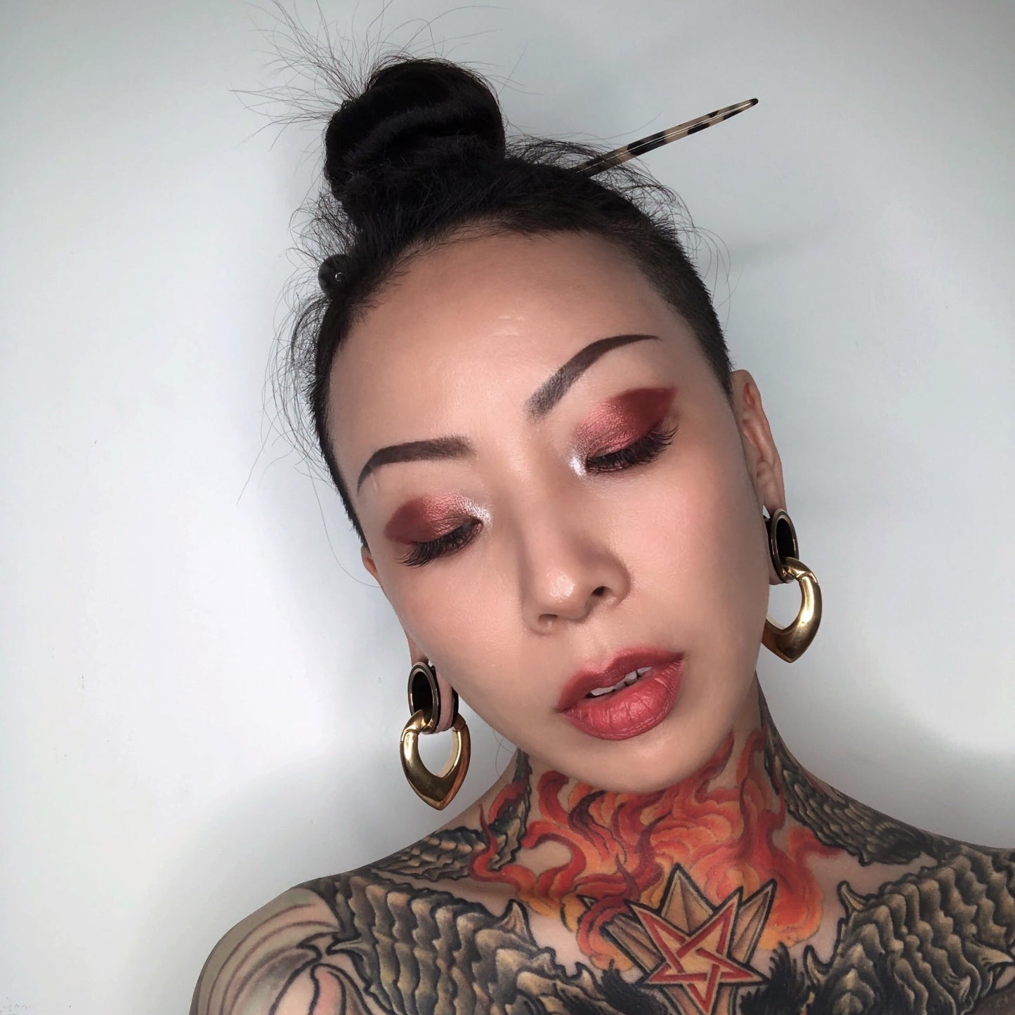 Ear Hanger Weights for Stretched Ear Lobe Stainless Steel Ear Gauges 2g(6mm) Ear Plugs Tunnels Body Piercing Jewelry Kit