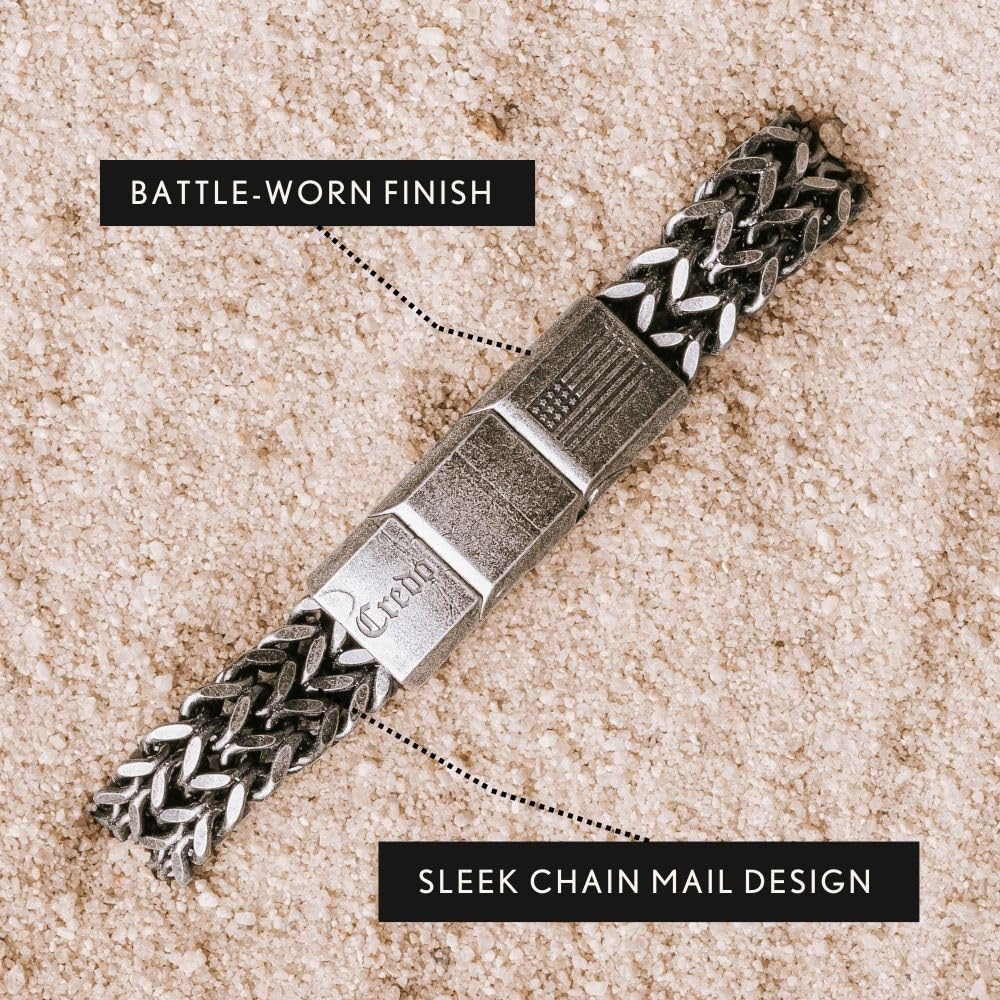 iHeartDogs Hero Company Link Bracelet for Men Helps Pair Military Veterans with a Companion Dog
