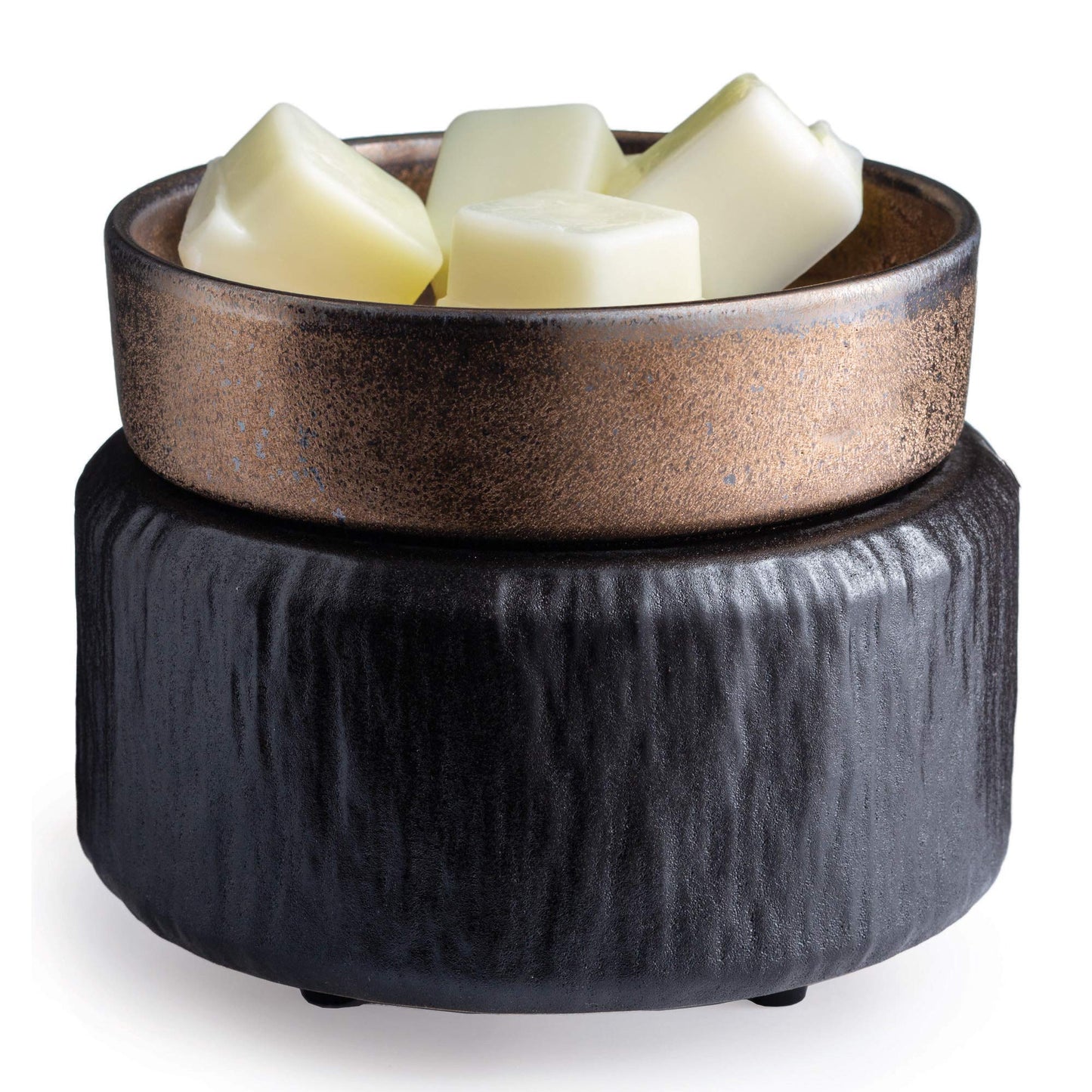 Candle Warmers Etc 2-In-1 Candle and Fragrance Wax Melt Warmer For Warming Scented Candles or Wax Melts and Tarts With To Freshen Room, Slate