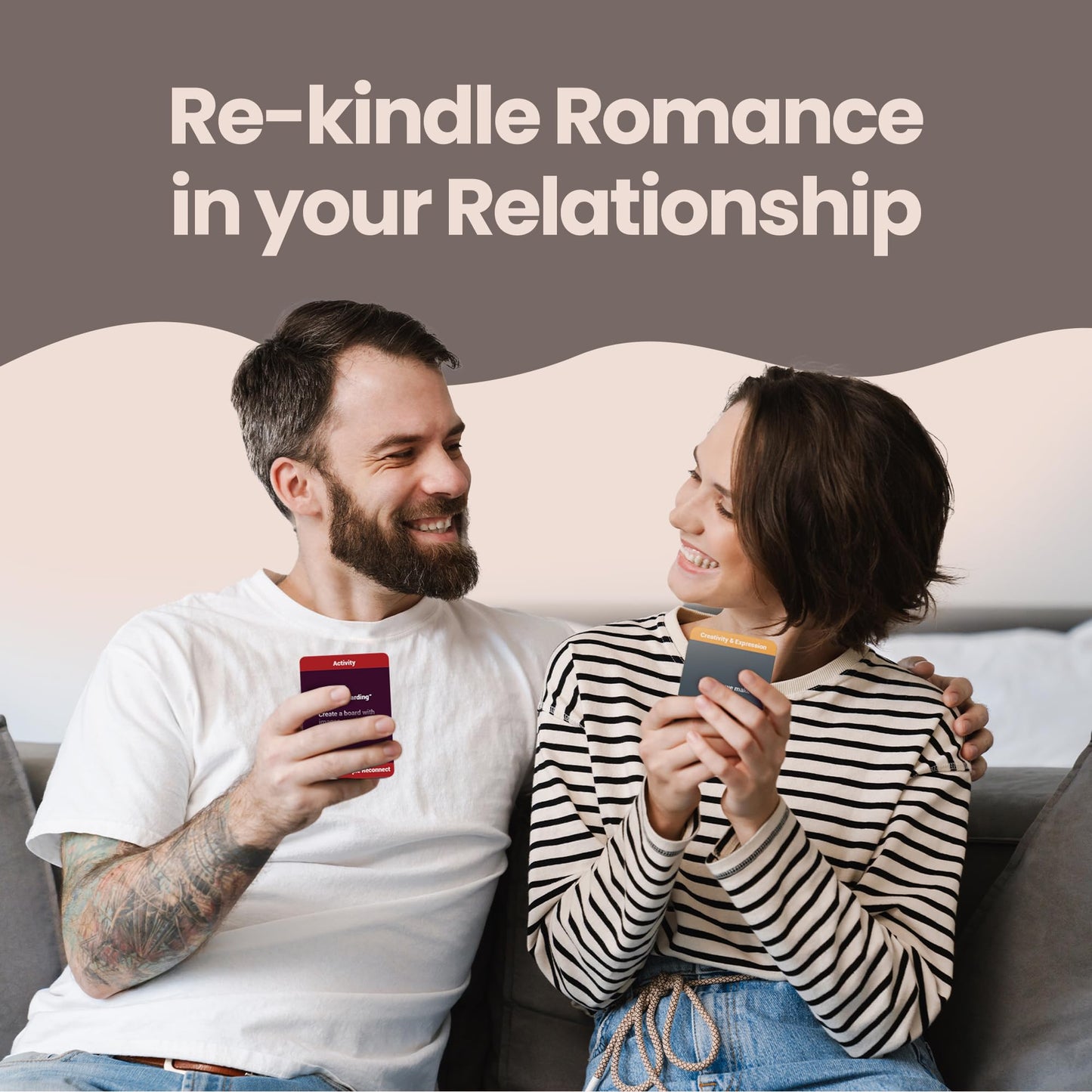 Couples Games for Married Couples - Fun Stay-at-Home Date Night, Romantic Gift for Anniversaries, Birthdays, Wife, Husband - Age 30+, 2 Players (Newlyweds - 400 Cards)