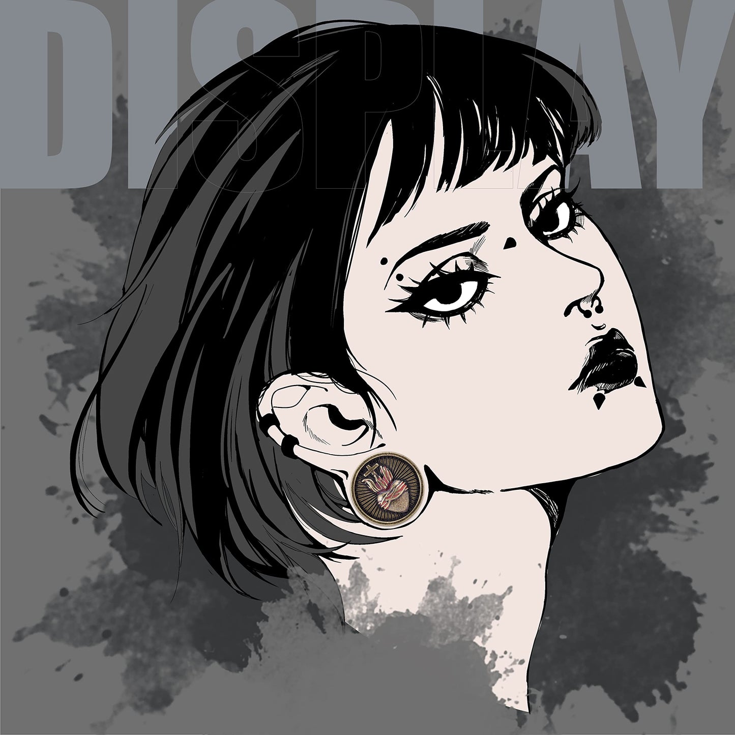 1 Pair Stainless Steel Screw Ear Gauges Flesh Tunnels Plugs Punk Cross Stretcher Piercing For Men Women Gauge 8mm-25mm