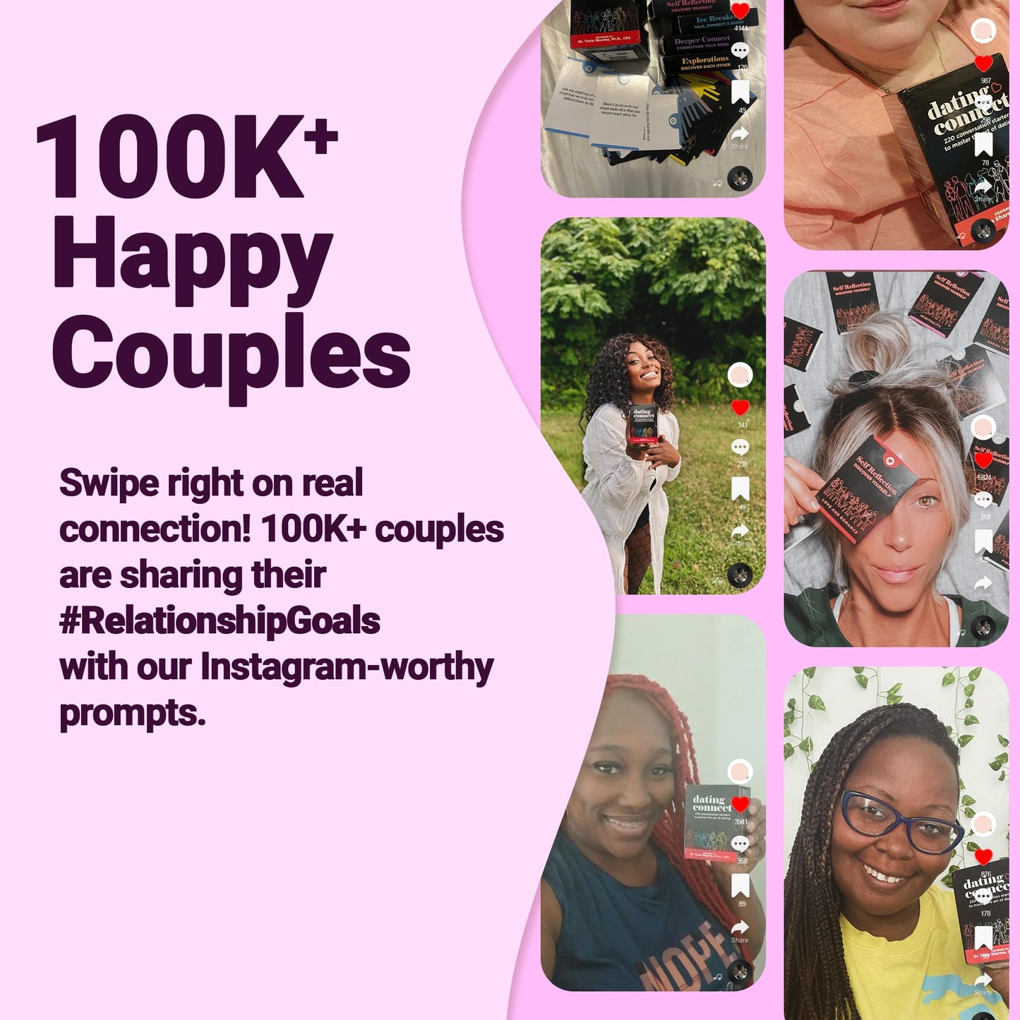Couples Games for Married Couples - Fun Stay-at-Home Date Night, Romantic Gift for Anniversaries, Birthdays, Wife, Husband - Age 30+, 2 Players (Newlyweds - 400 Cards)