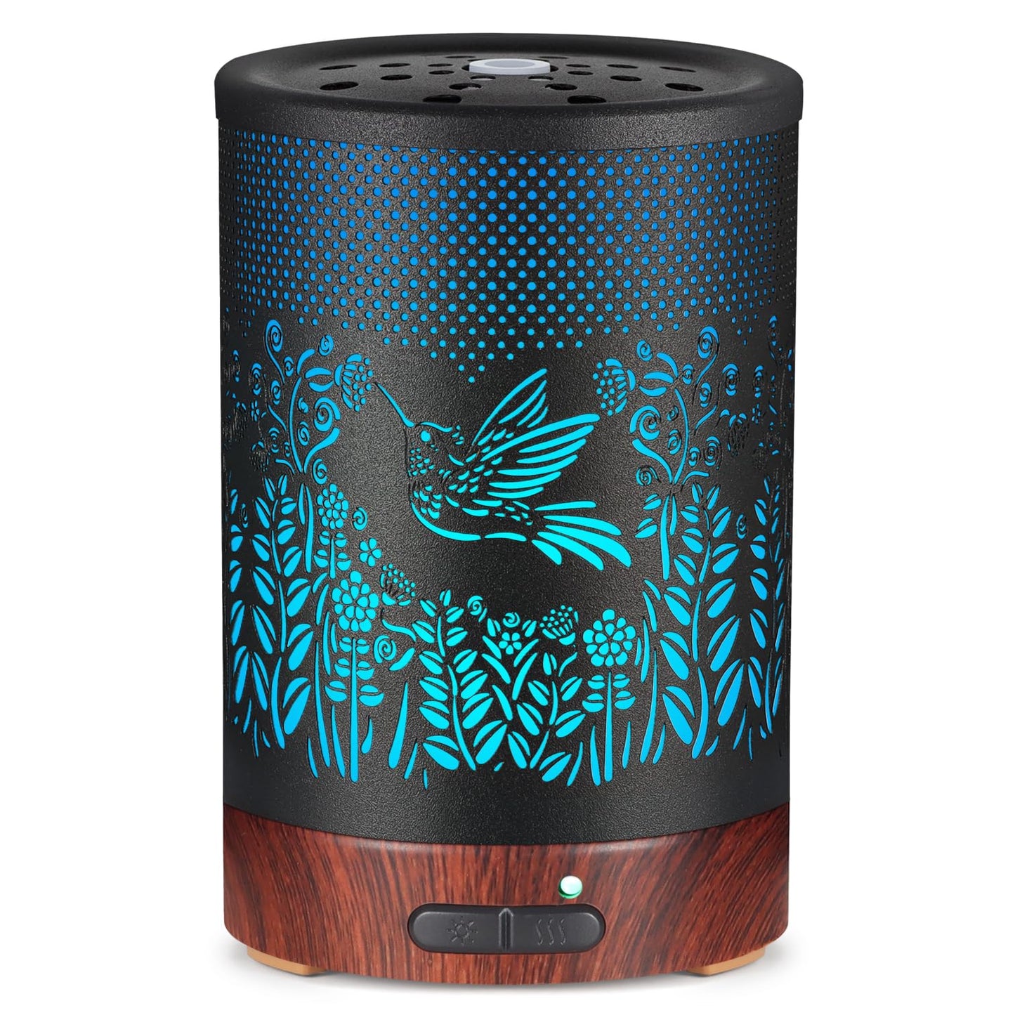 Metal Essential Oils Diffuser 150ML Aromatherapy Diffuser Cool Mist Humidifier with 7 Colors Lights Waterless Auto Off Air Diffusers as Gifts for Moms Women Girls (Bigfoot)