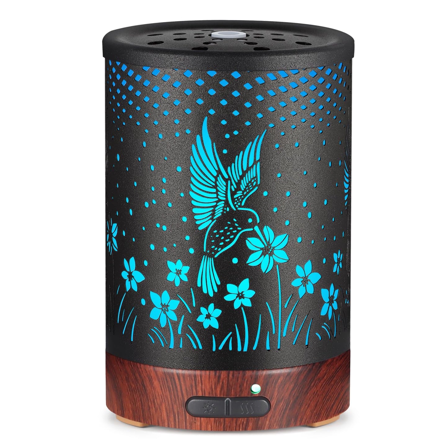 Metal Essential Oils Diffuser 150ML Aromatherapy Diffuser Cool Mist Humidifier with 7 Colors Lights Waterless Auto Off Air Diffusers as Gifts for Moms Women Girls (Bigfoot)