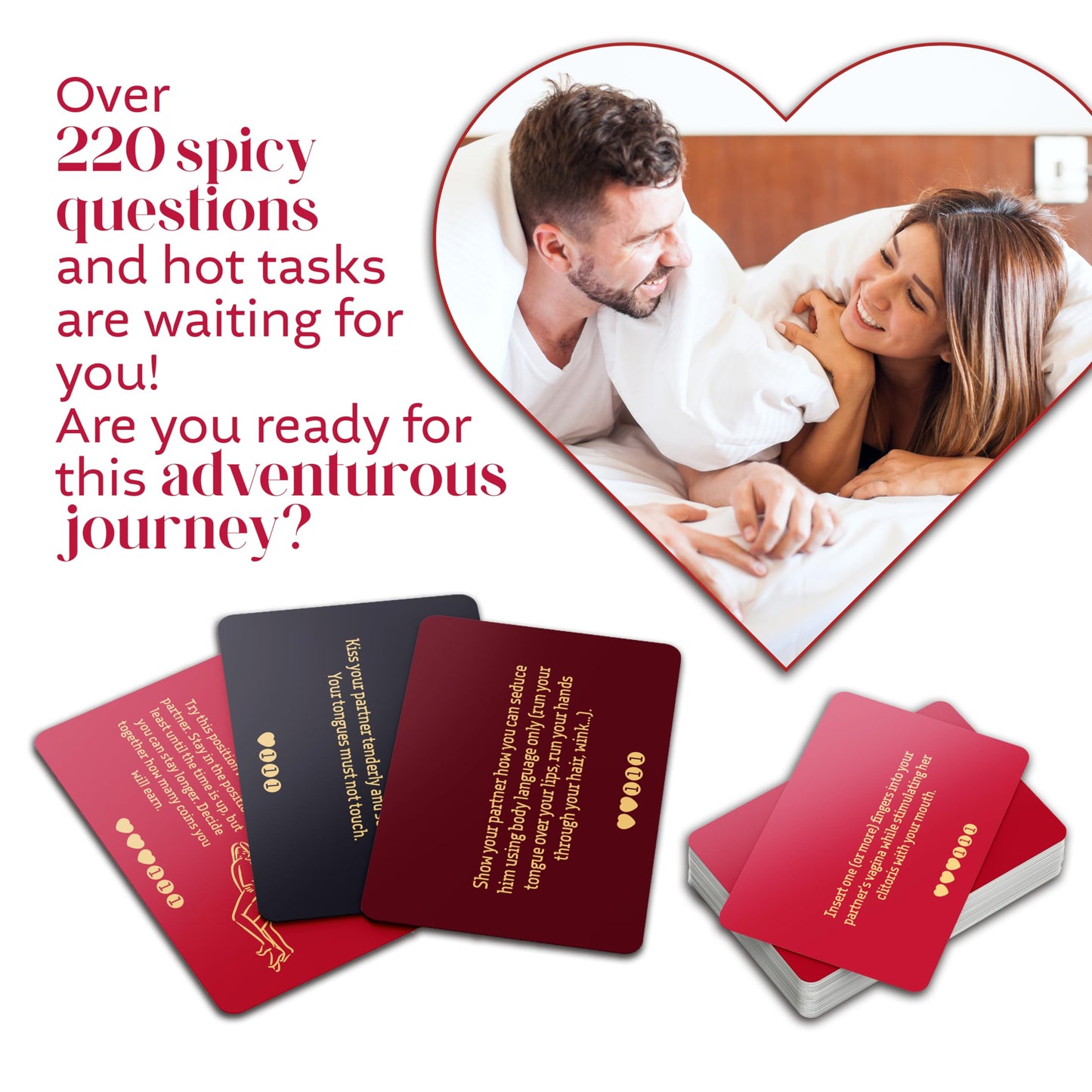 Love Journey to Venus: The Spicy & Romantic Board Game for Adult Couples & Friends, Couple Games for Date Night, Gaming Cards for 2 or more Adults, Love Card for Bedroom (for married couples too)