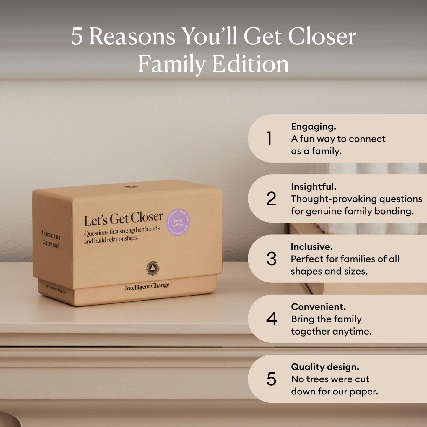 Intelligent Change Get Closer Conversation Cards for Couples, Intimacy Deck Card Game, Fun Date Night Ideas, 100 Icebreaker Couple Questions to Strengthen Bonds and Relationships