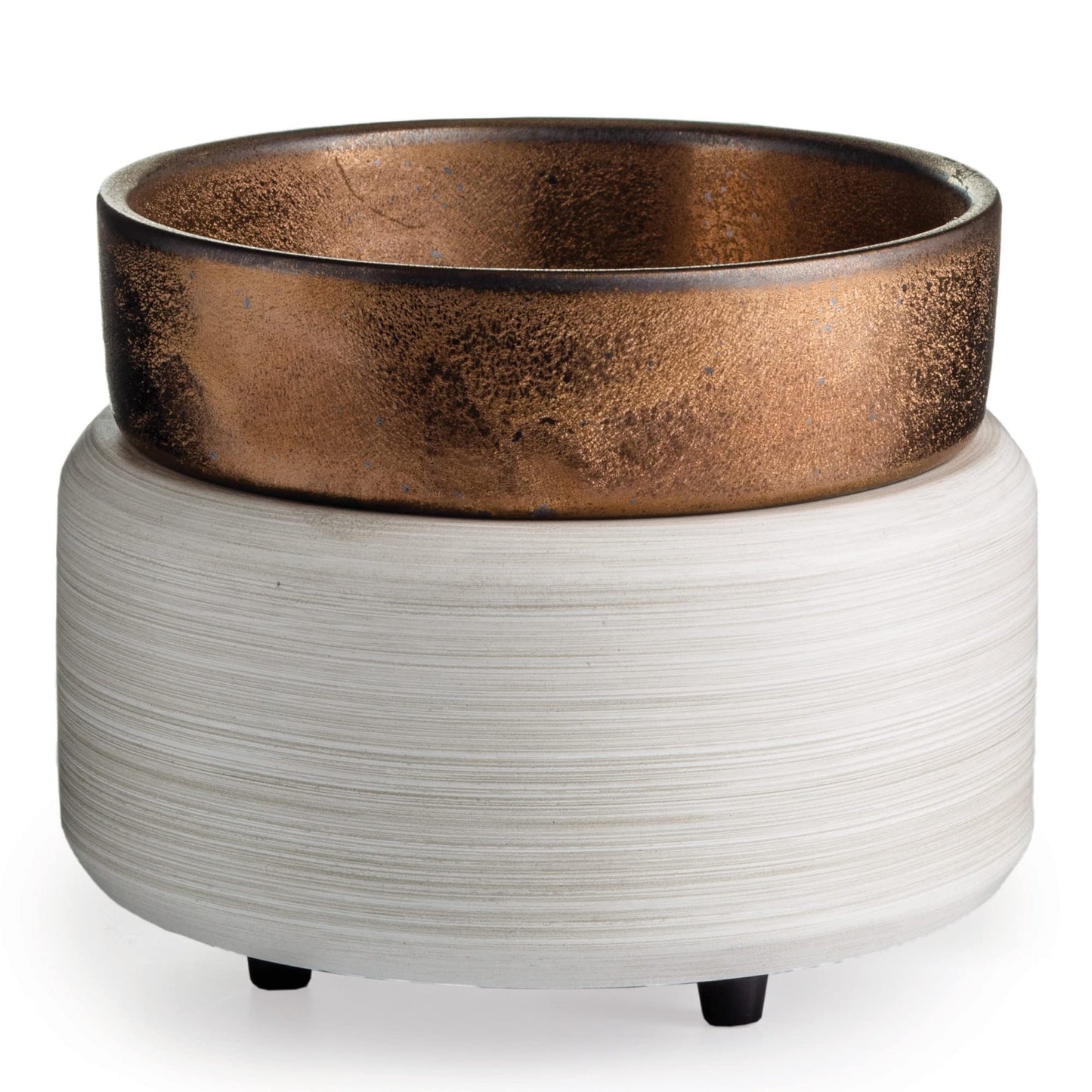 Candle Warmers Etc 2-In-1 Candle and Fragrance Wax Melt Warmer For Warming Scented Candles or Wax Melts and Tarts With To Freshen Room, Slate