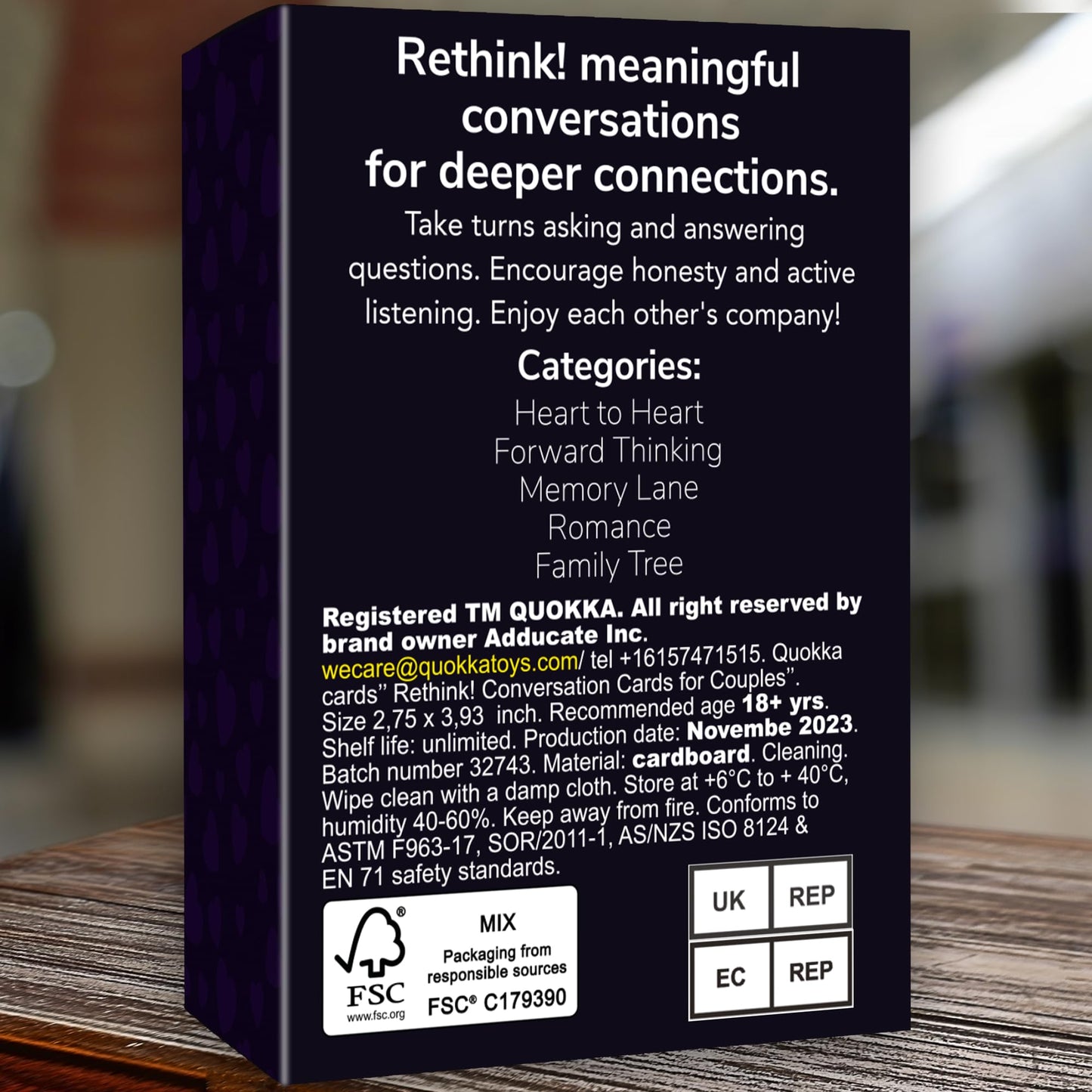 QUOKKA Conversation Cards Game - Christian Couples Edition | Original Version | Religious Gift | Relationship Connection - Great Board Game for Married Husband & Wife