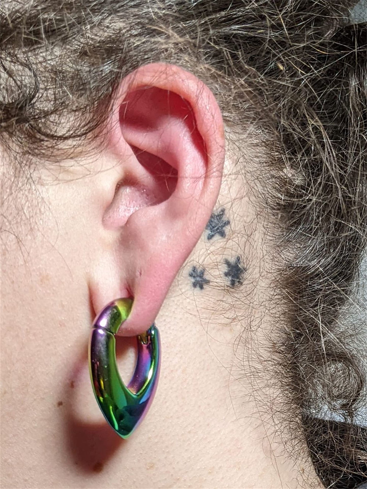 Ear Hanger Weights for Stretched Ear Lobe Stainless Steel Ear Gauges 2g(6mm) Ear Plugs Tunnels Body Piercing Jewelry Kit