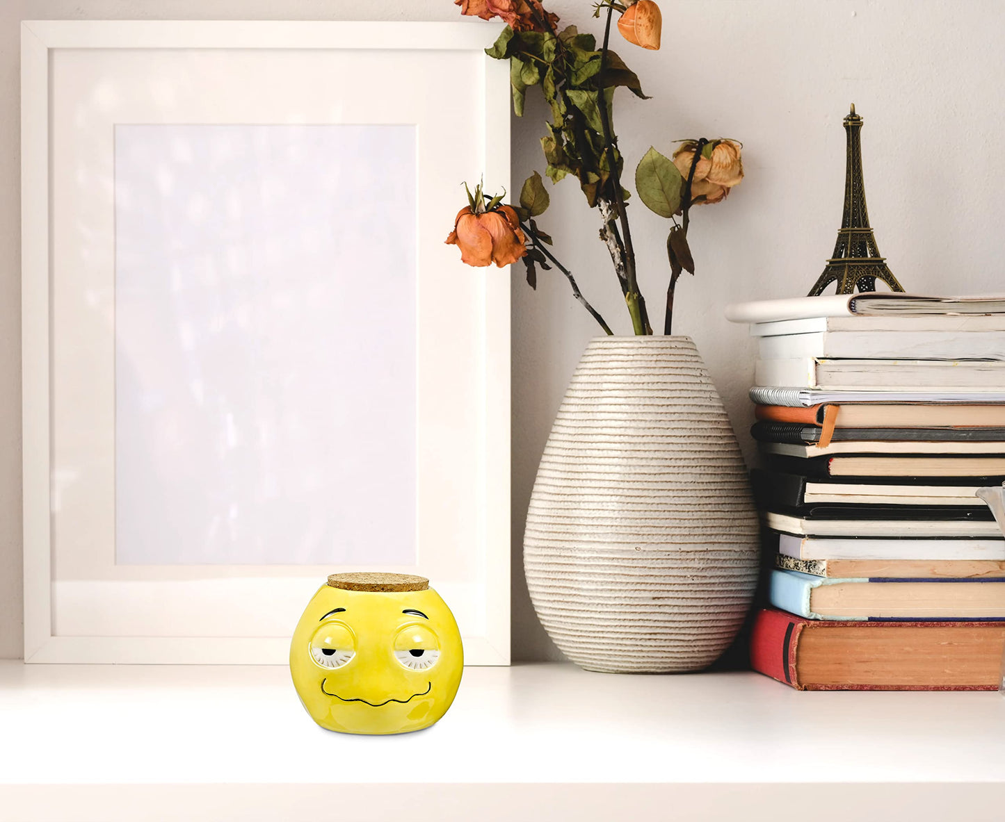 FASHIONCRAFT 88132 Stoned Emoji Stash Jar - Novelty Stash Jar