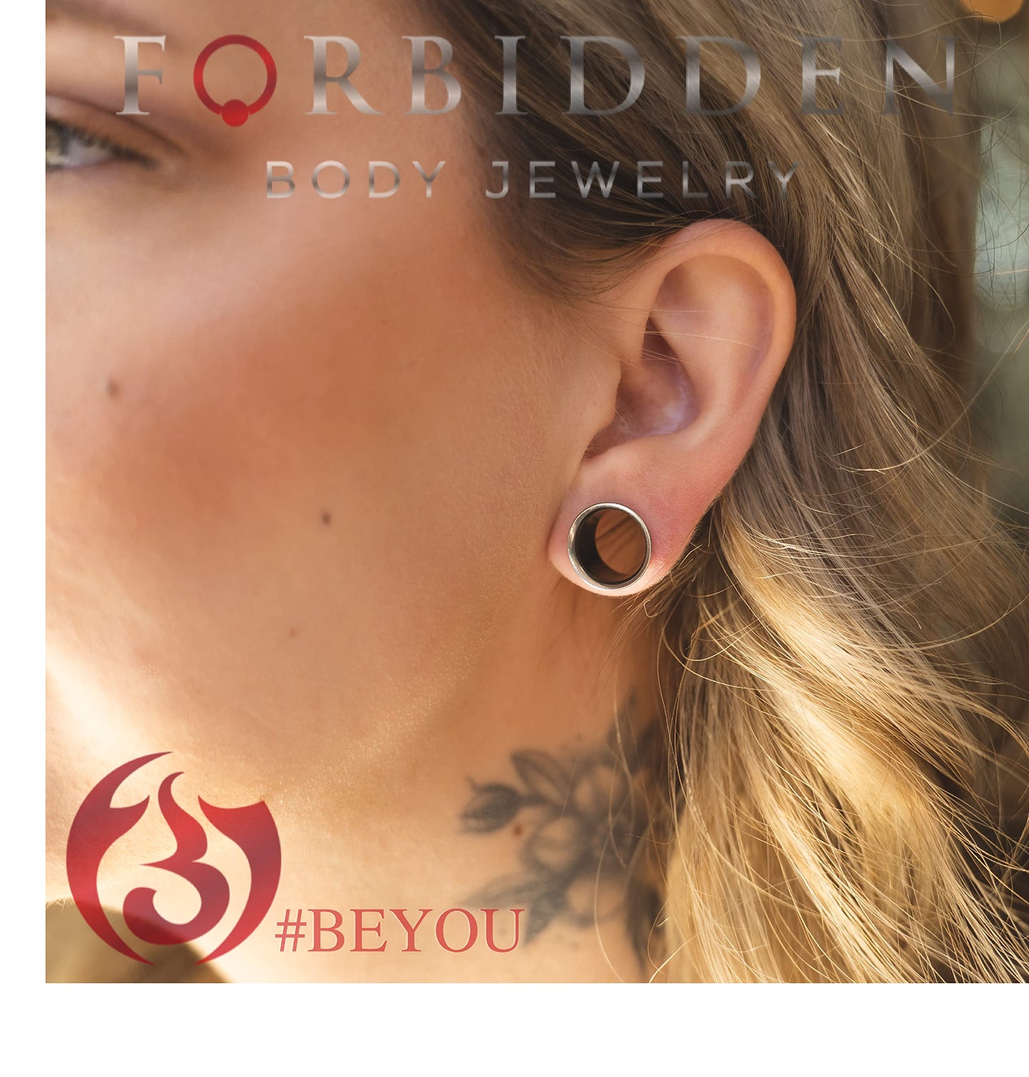 Forbidden Body Jewelry Ear Gauges, Ear Tunnels, Tunnels For Ears, 12G-2 Inch Surgical Steel Mirror Finish Double Flared Tunnel Plug Earrings (Sold in Pairs)