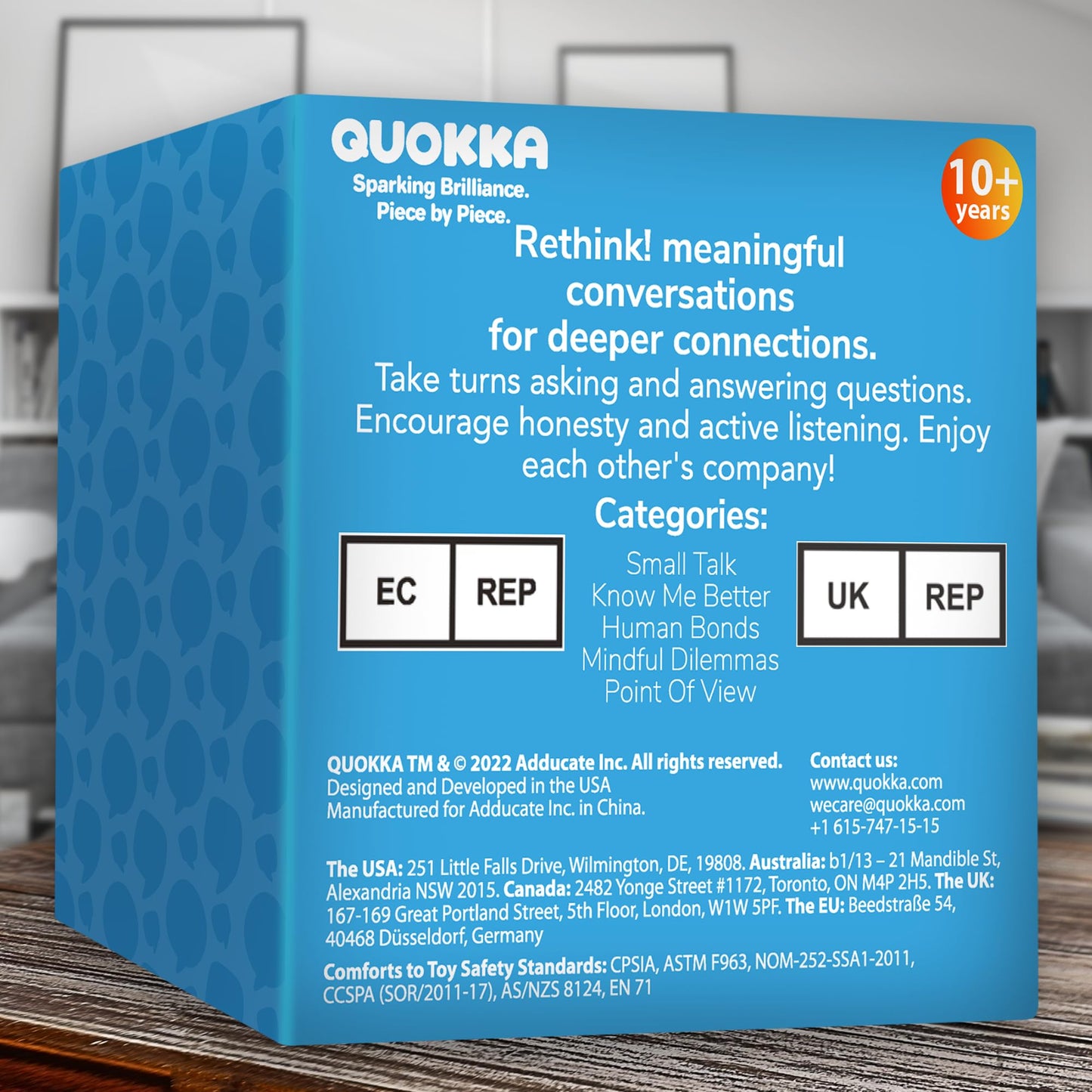 QUOKKA Conversation Cards Game - Christian Couples Edition | Original Version | Religious Gift | Relationship Connection - Great Board Game for Married Husband & Wife