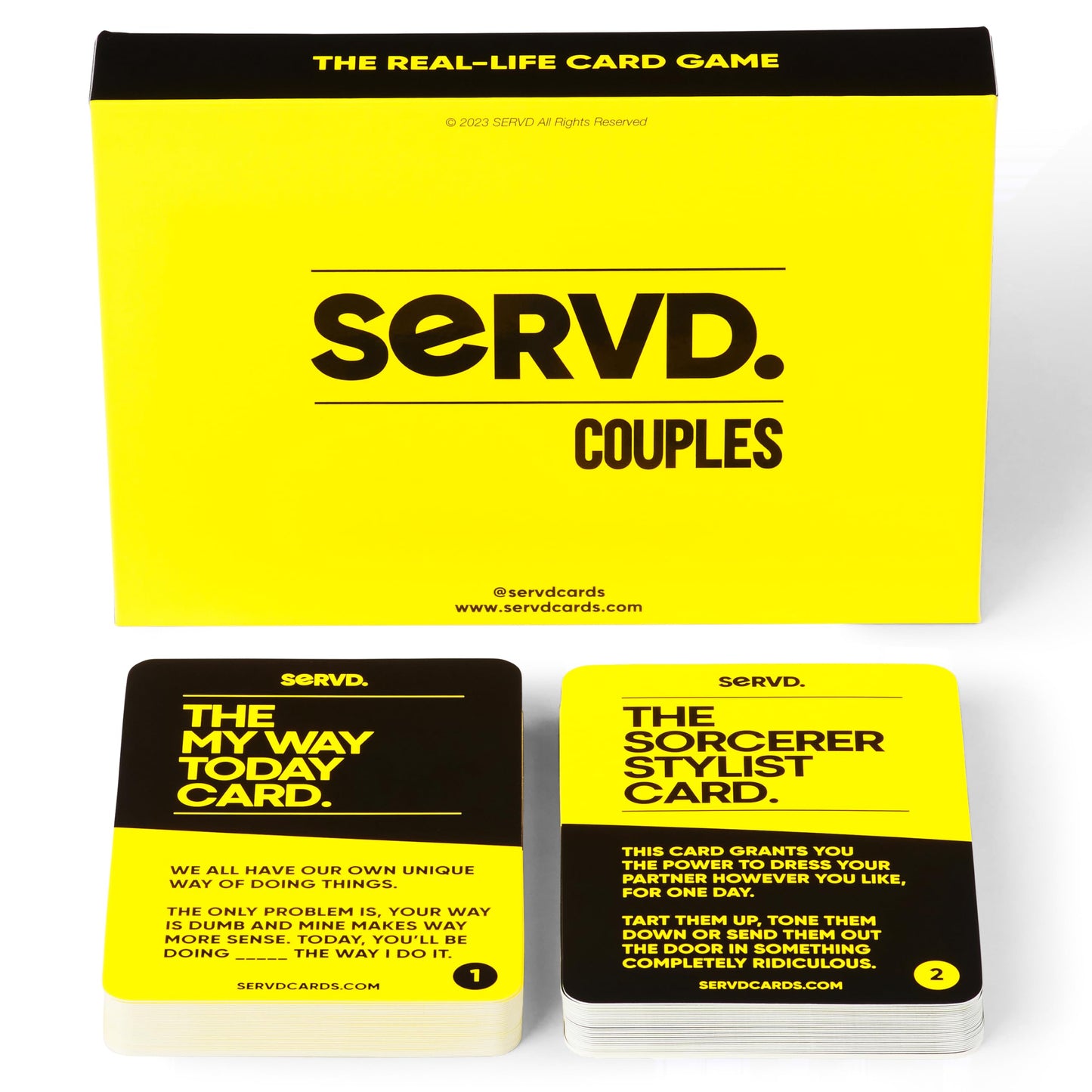 SERVD - Couples - The Hilarious Real-Life Couples Card Game | A Funny Couples Gift for Anniversary, Valentines Day, Christmas, Date Nights & More | Unique Couples Strategy Game