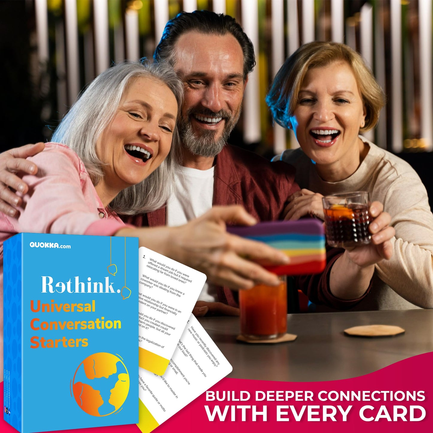 QUOKKA Conversation Cards Game - Christian Couples Edition | Original Version | Religious Gift | Relationship Connection - Great Board Game for Married Husband & Wife