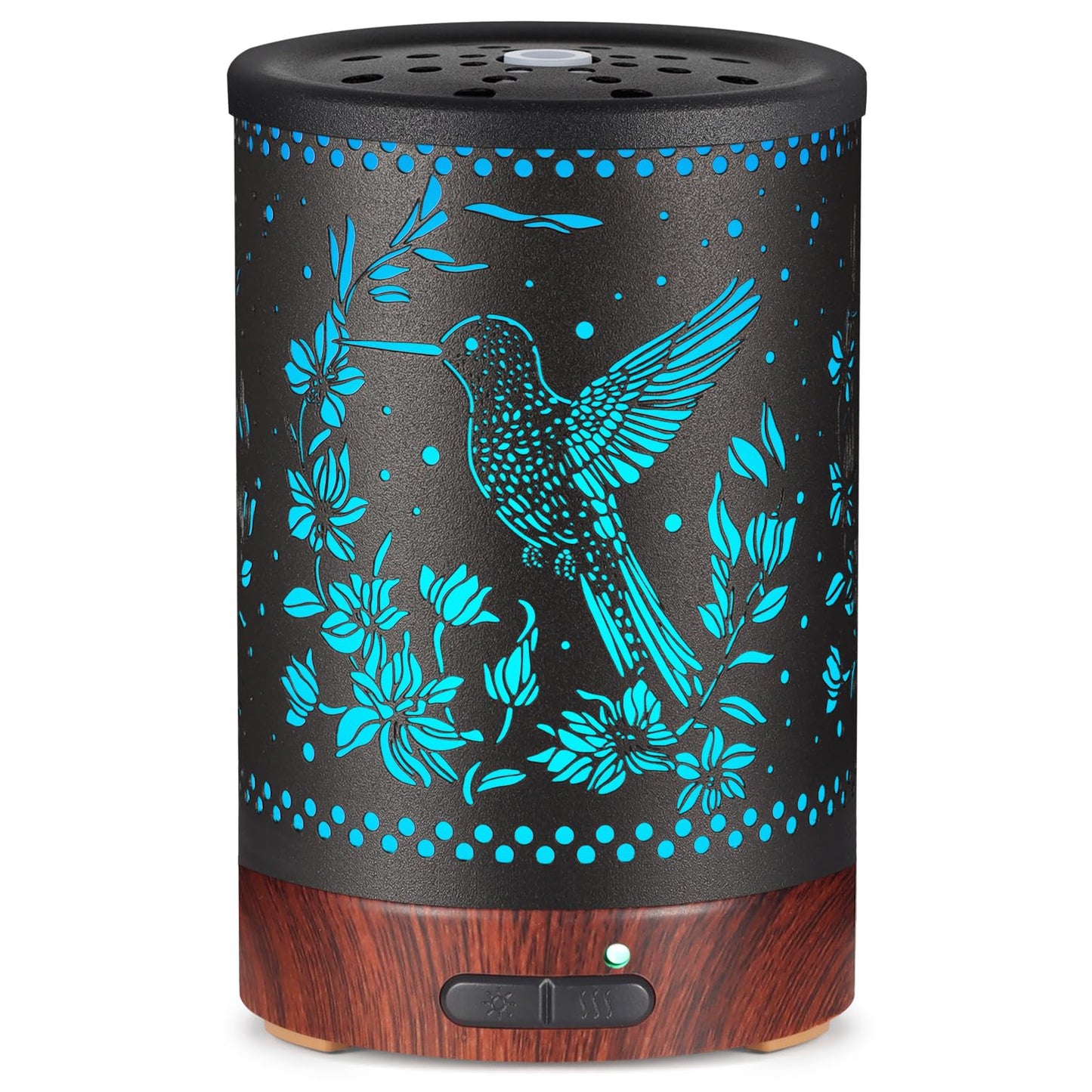 Metal Essential Oils Diffuser 150ML Aromatherapy Diffuser Cool Mist Humidifier with 7 Colors Lights Waterless Auto Off Air Diffusers as Gifts for Moms Women Girls (Bigfoot)