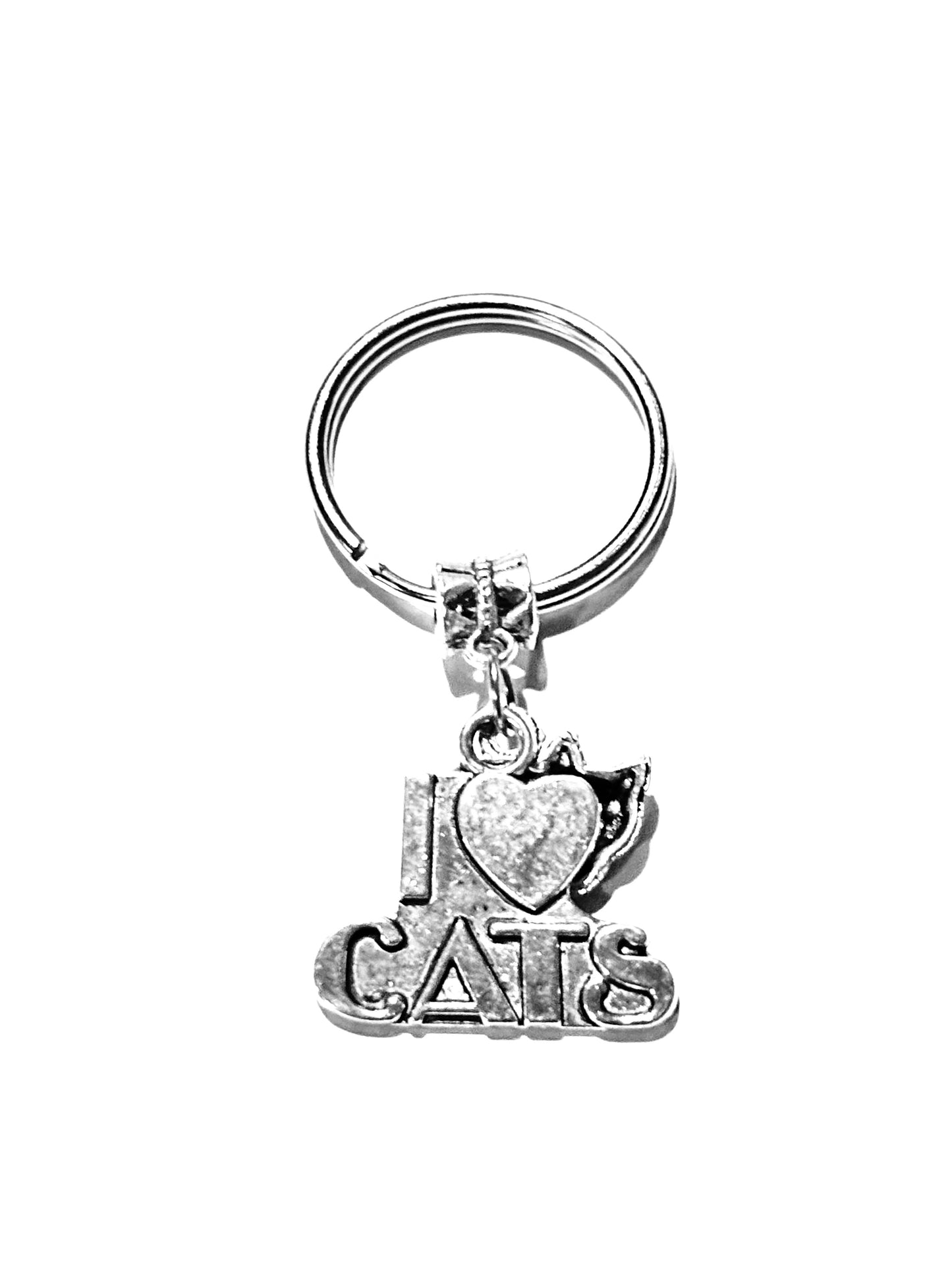 Kitten Love Dual Charm Keychain