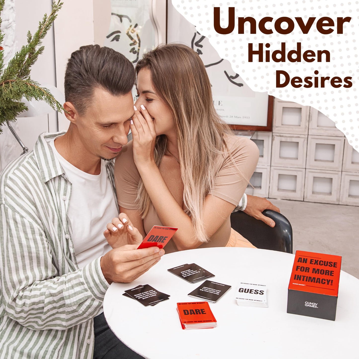 Romantic Couples Games for Adults - Fun Card Games for Date Night - an Excuse for More Intimacy - Perfect Couples Gift Ideas for Connection - Spicy Dares and Questions