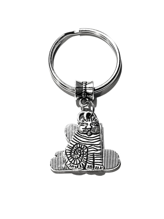 I Love Cats Dual Charm Keychain